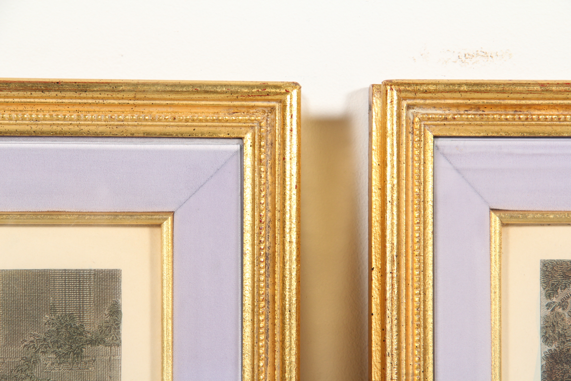 Pair of Fragonard Hand Colored Etchings