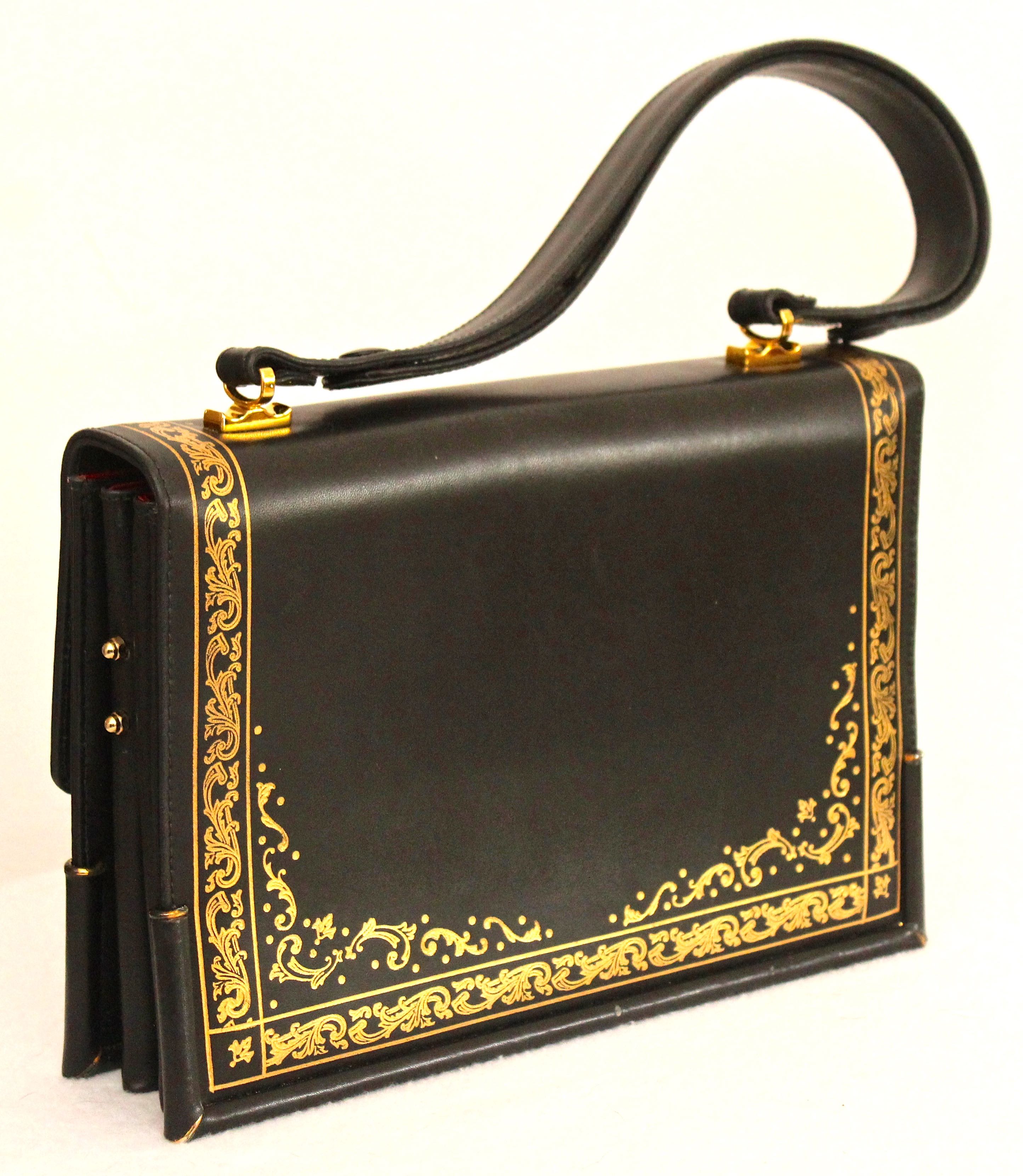 Vintage Blue Leather Michelangelo Purse