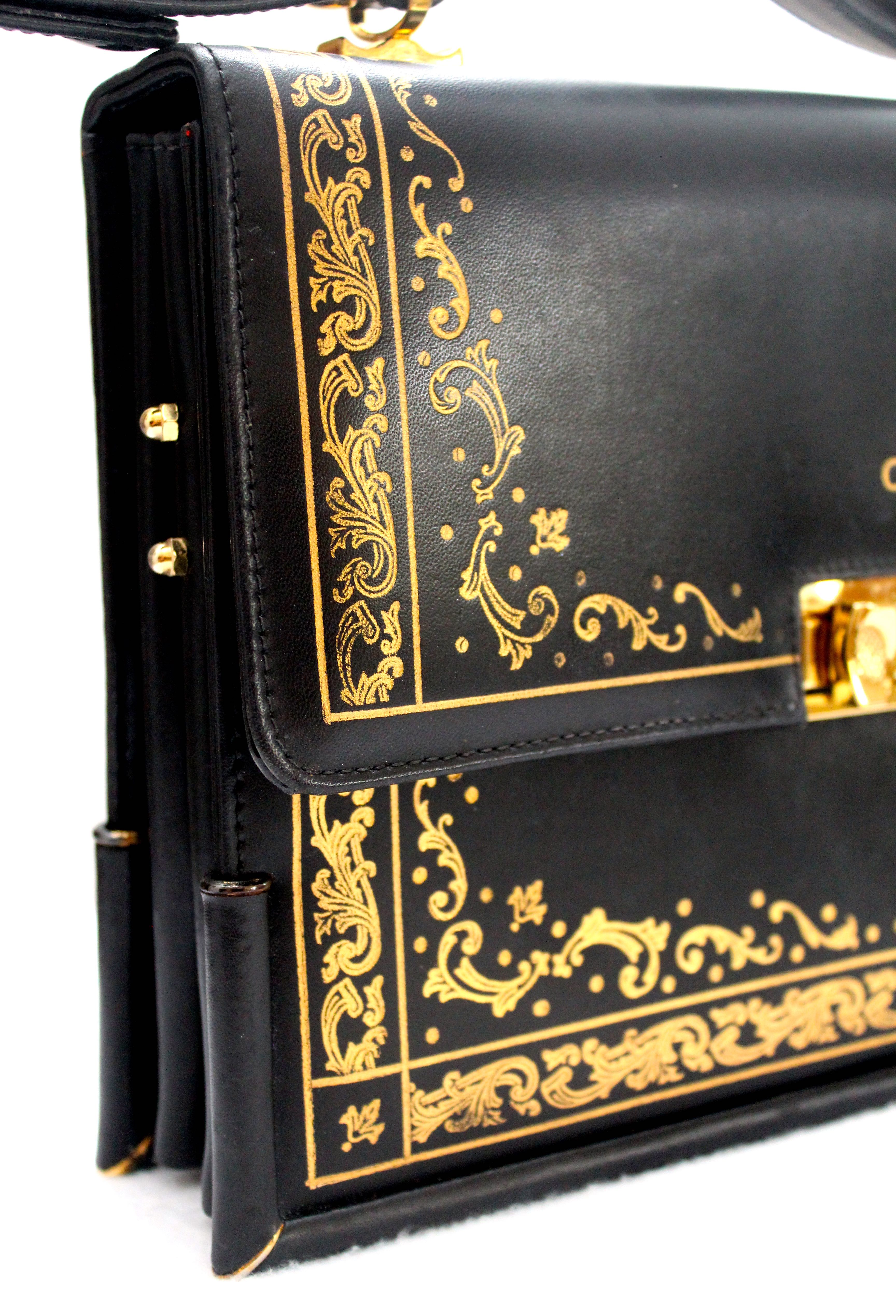 Vintage Blue Leather Michelangelo Purse