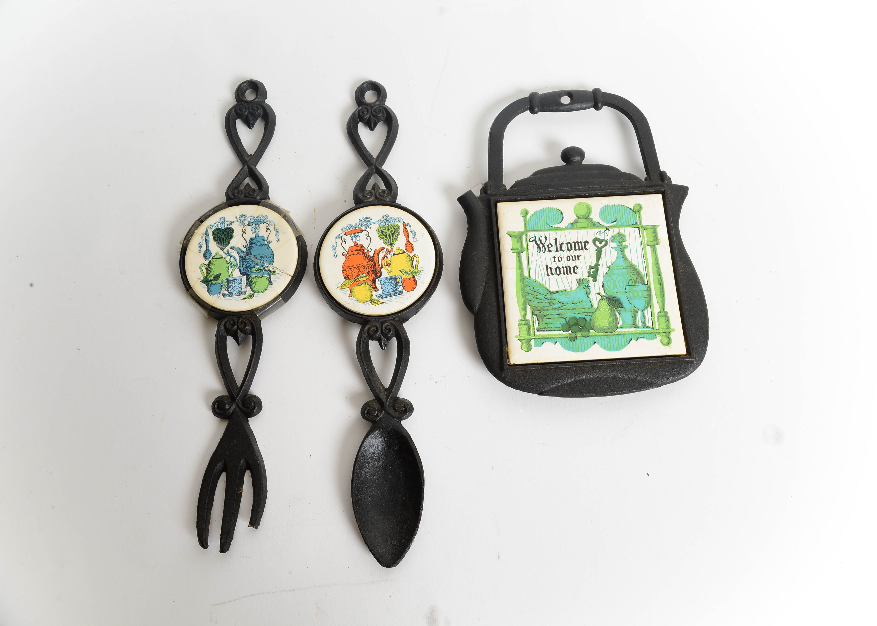 Vintage Cast Iron Trivet Wall Decor