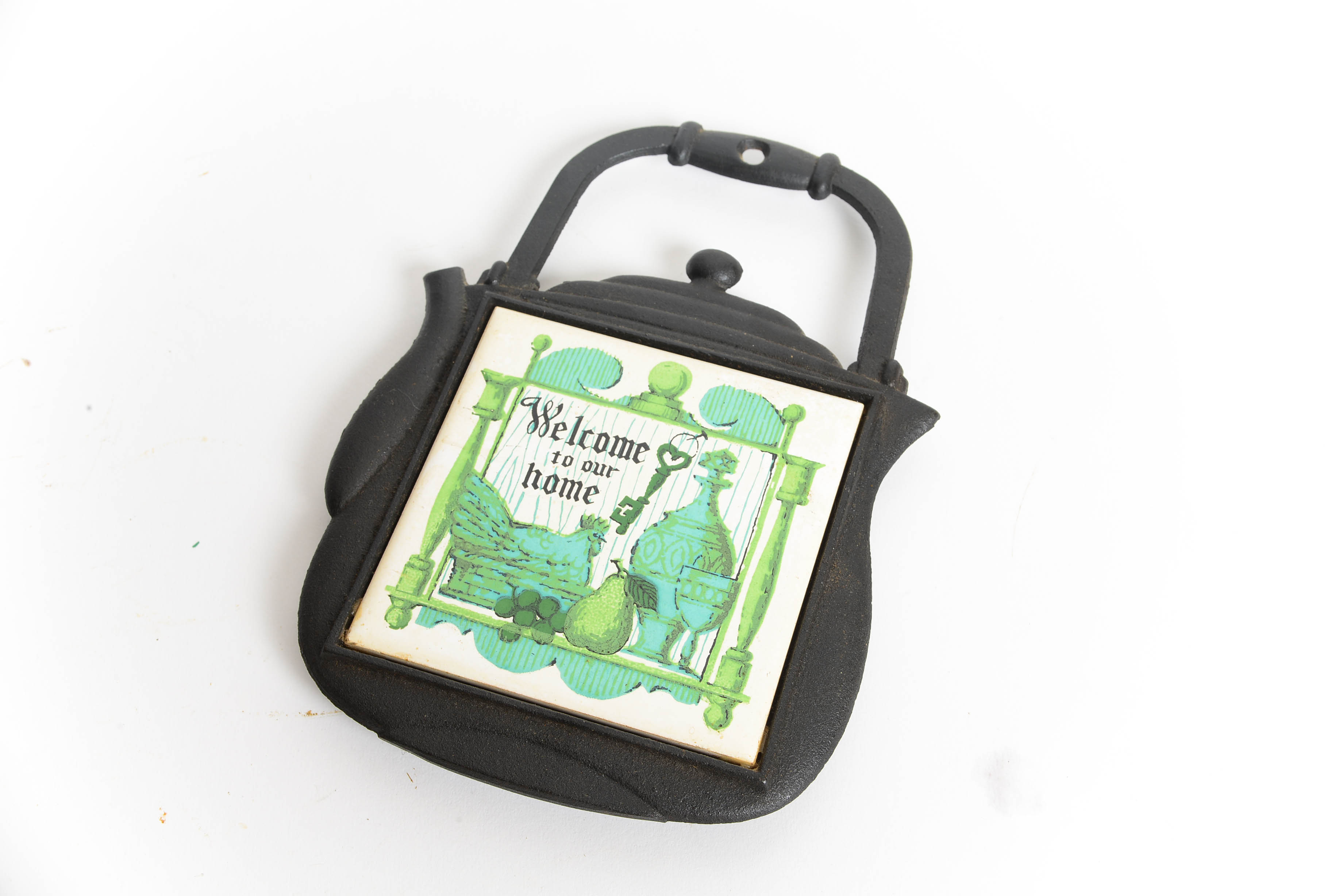 Vintage Cast Iron Trivet Wall Decor