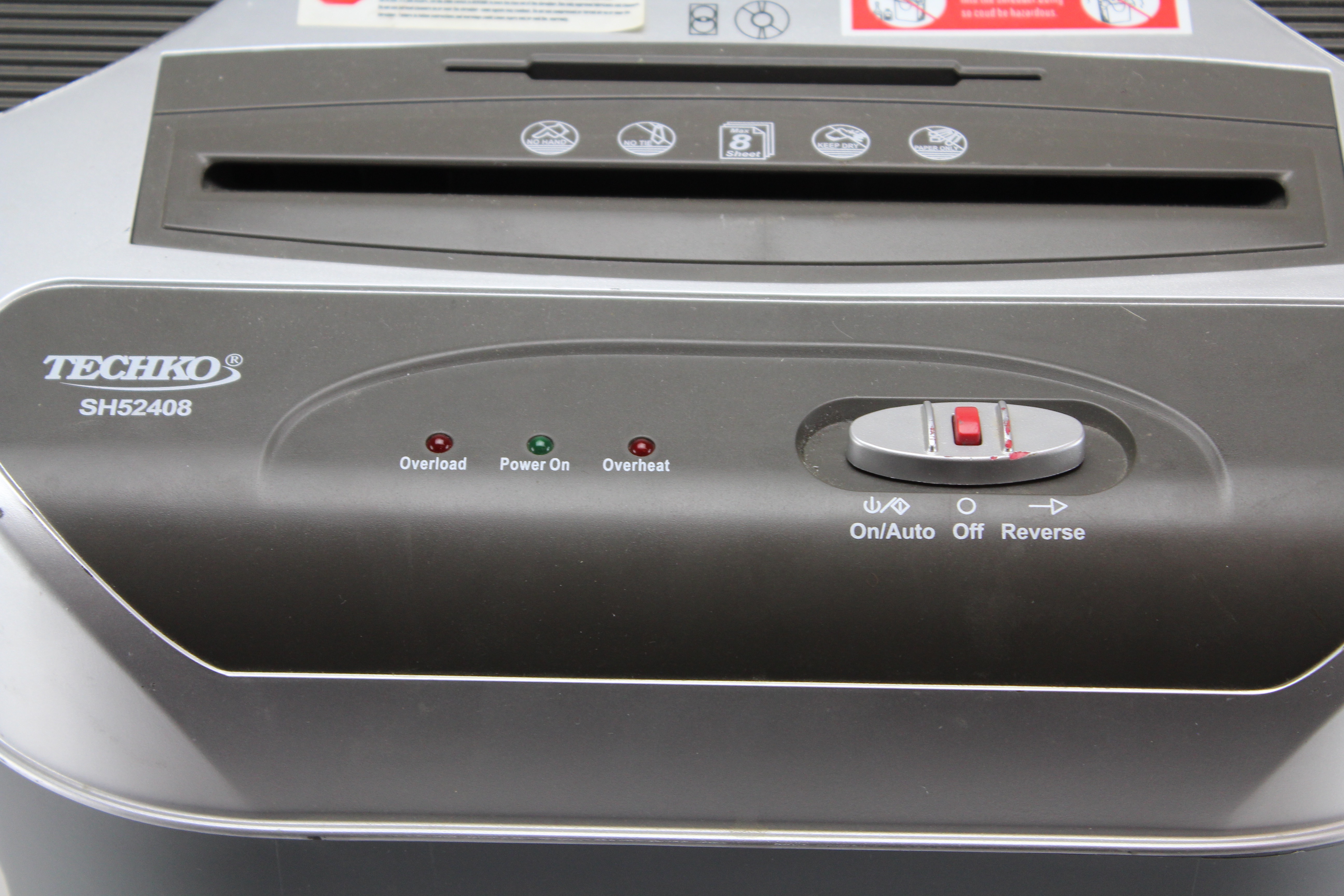 Techko SH52408 Docuguard Paper Shredder with Waste Bin