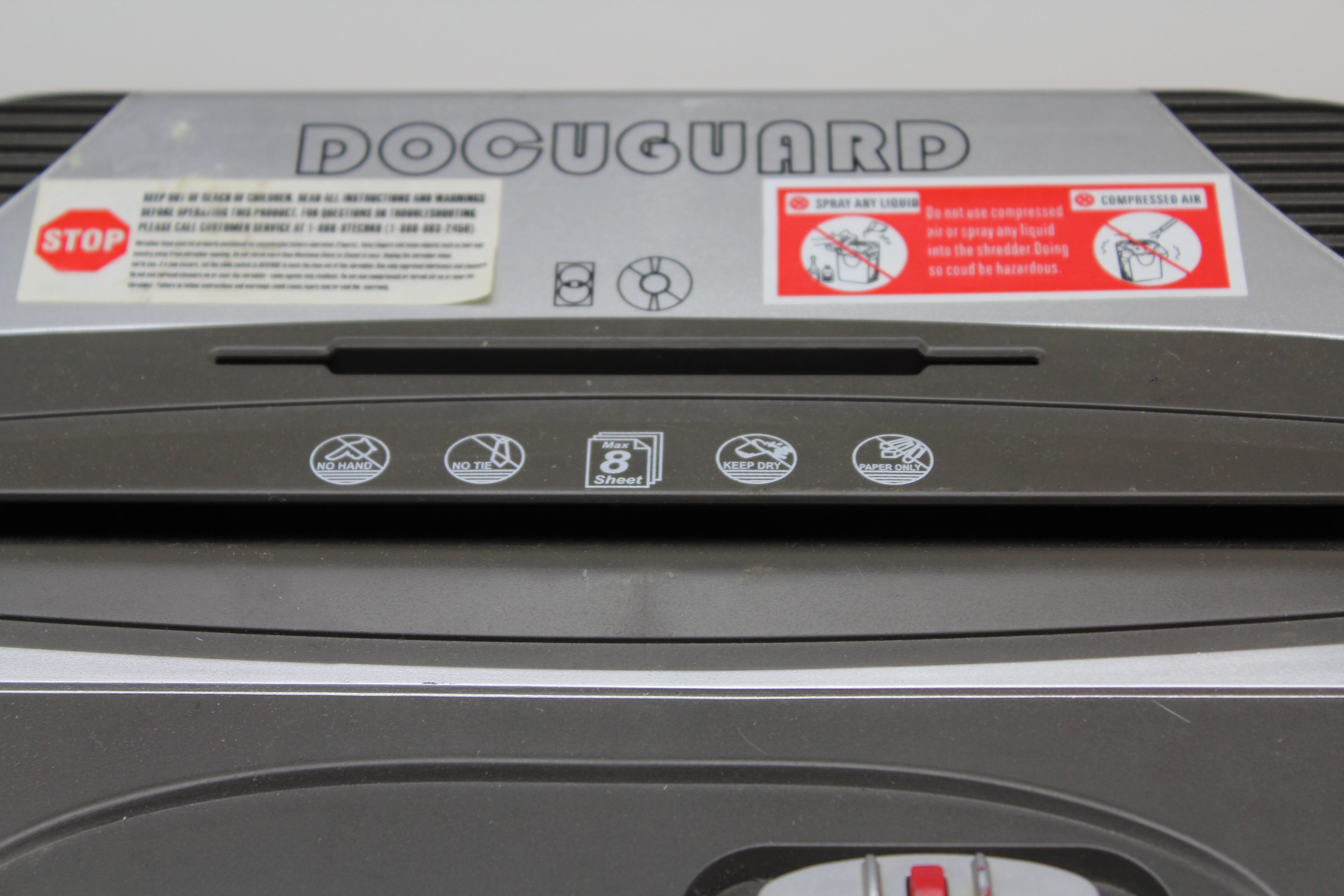 Techko SH52408 Docuguard Paper Shredder with Waste Bin