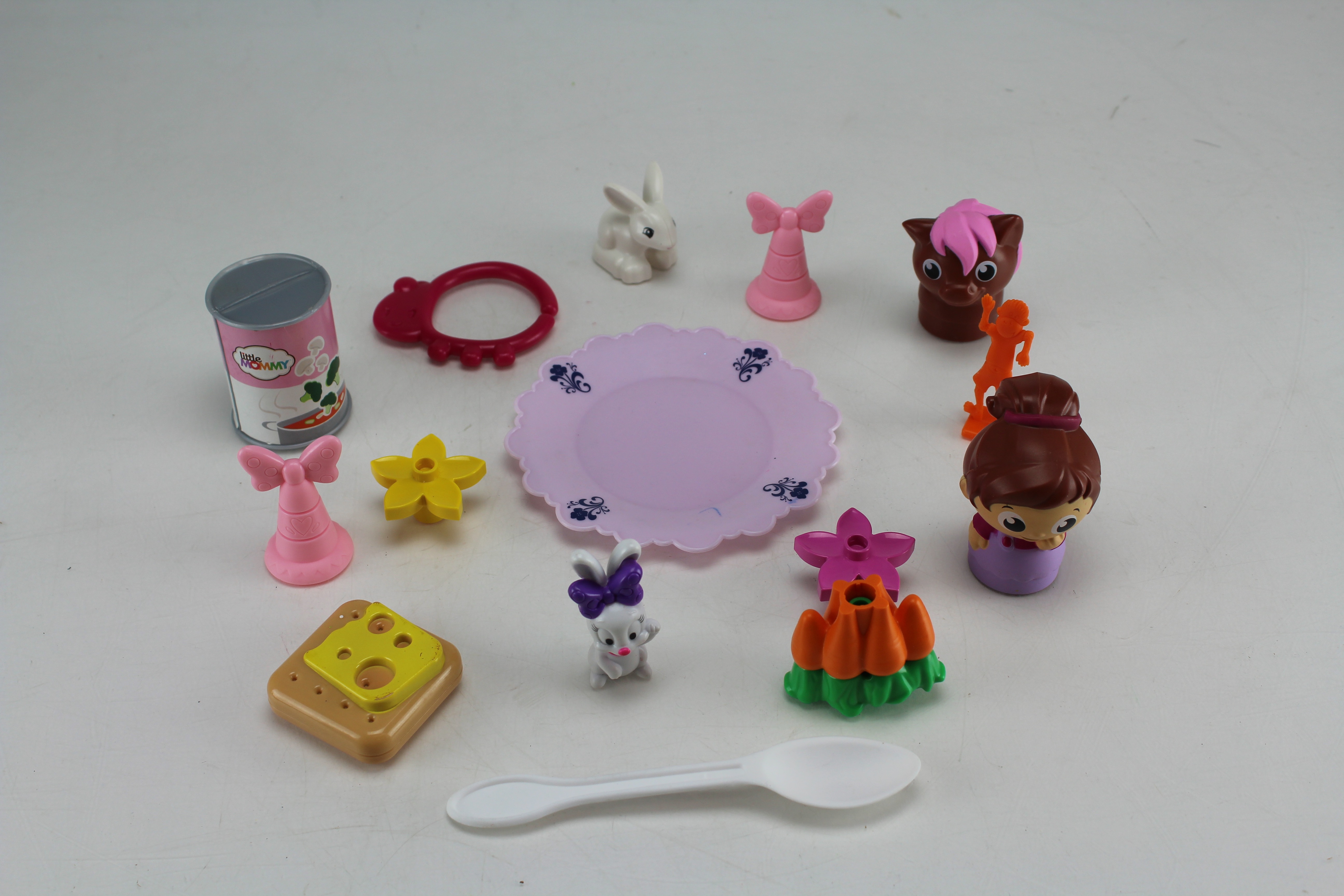 Random Assortment Of Toys In Toy Cube