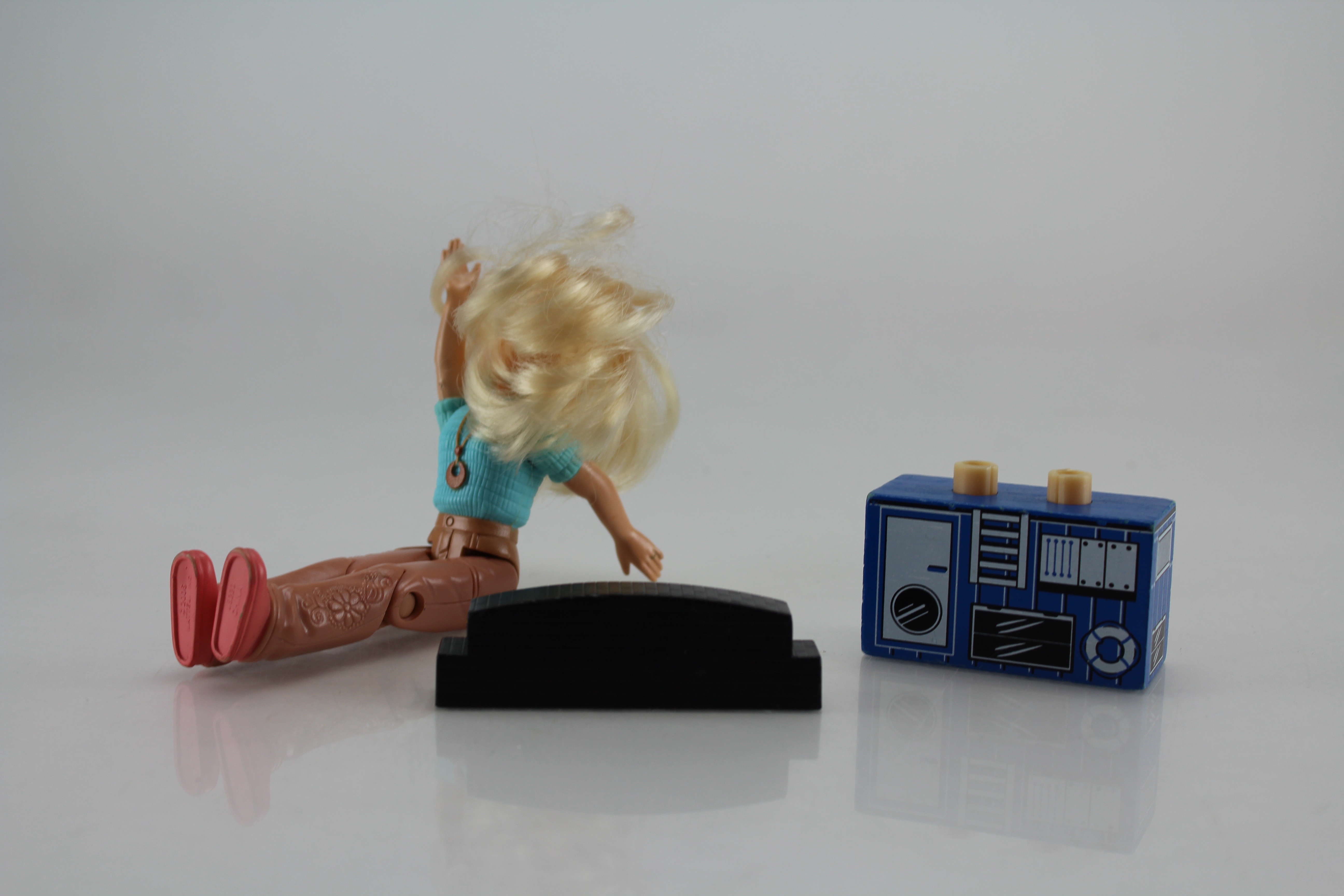 Random Assortment Of Toys In Toy Cube