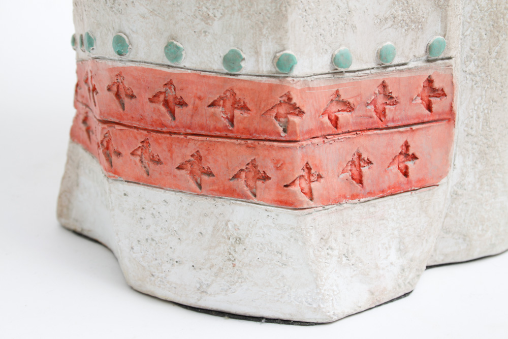 Large Terracotta Statue of Three Native American Women