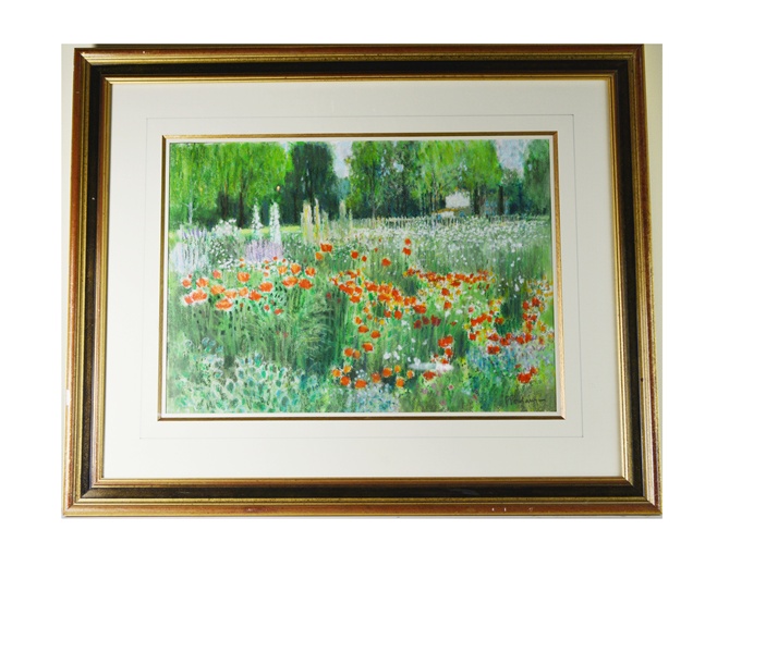 Pierre Poulain "Les Coquelicots" Original Pastel Painting