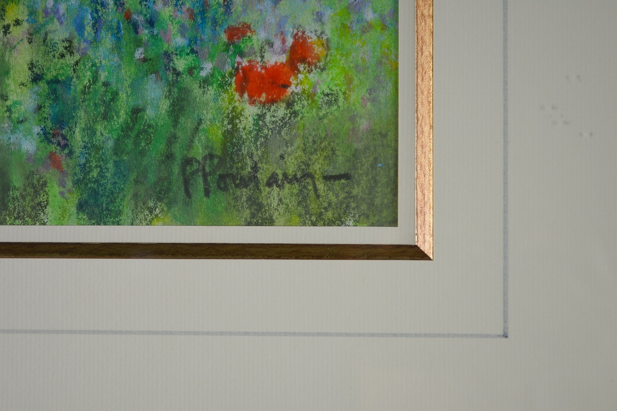 Pierre Poulain "Les Coquelicots" Original Pastel Painting