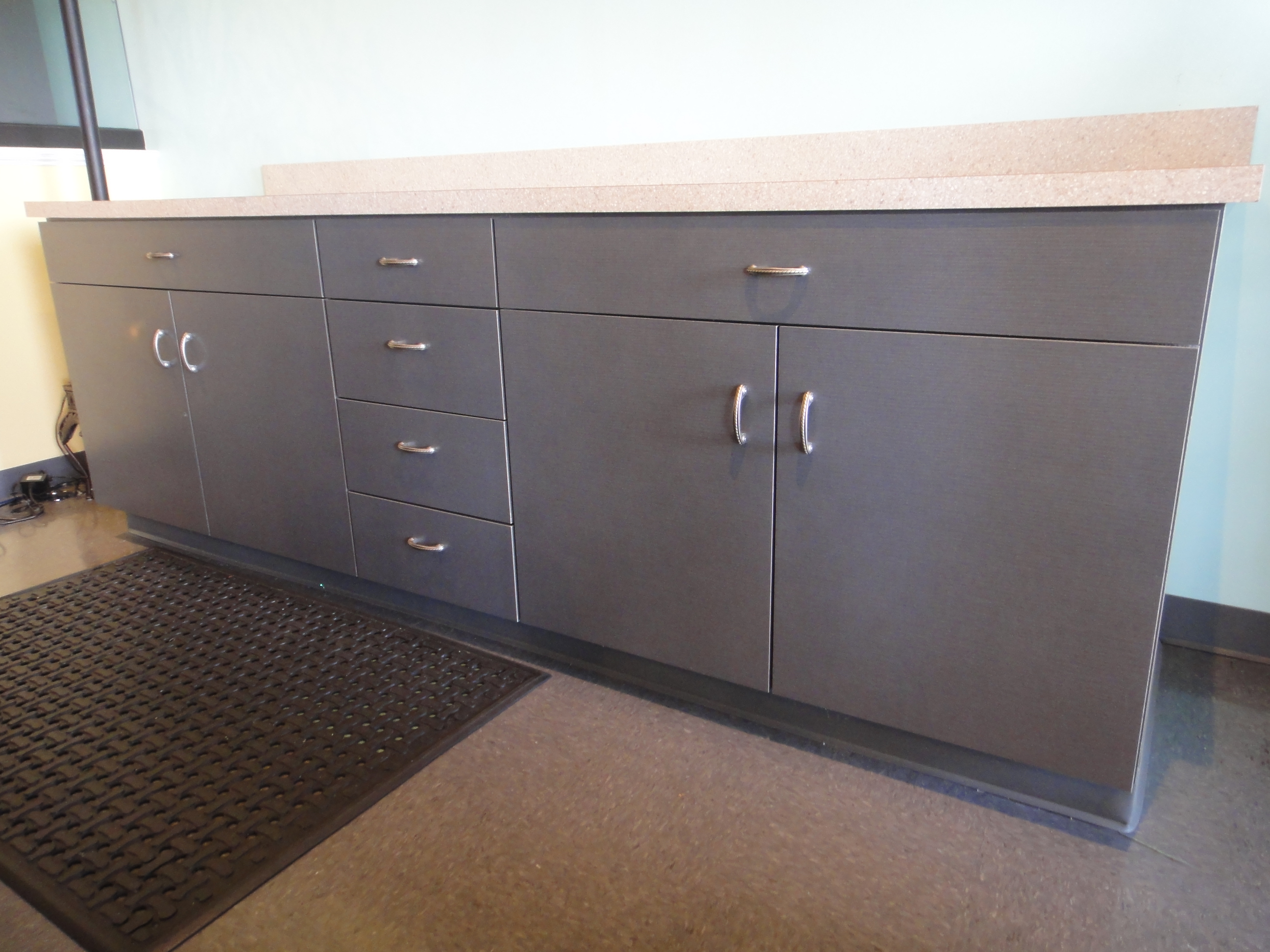 Custom Built Laminate Cabinet Made by Thomas Cabinet Shop