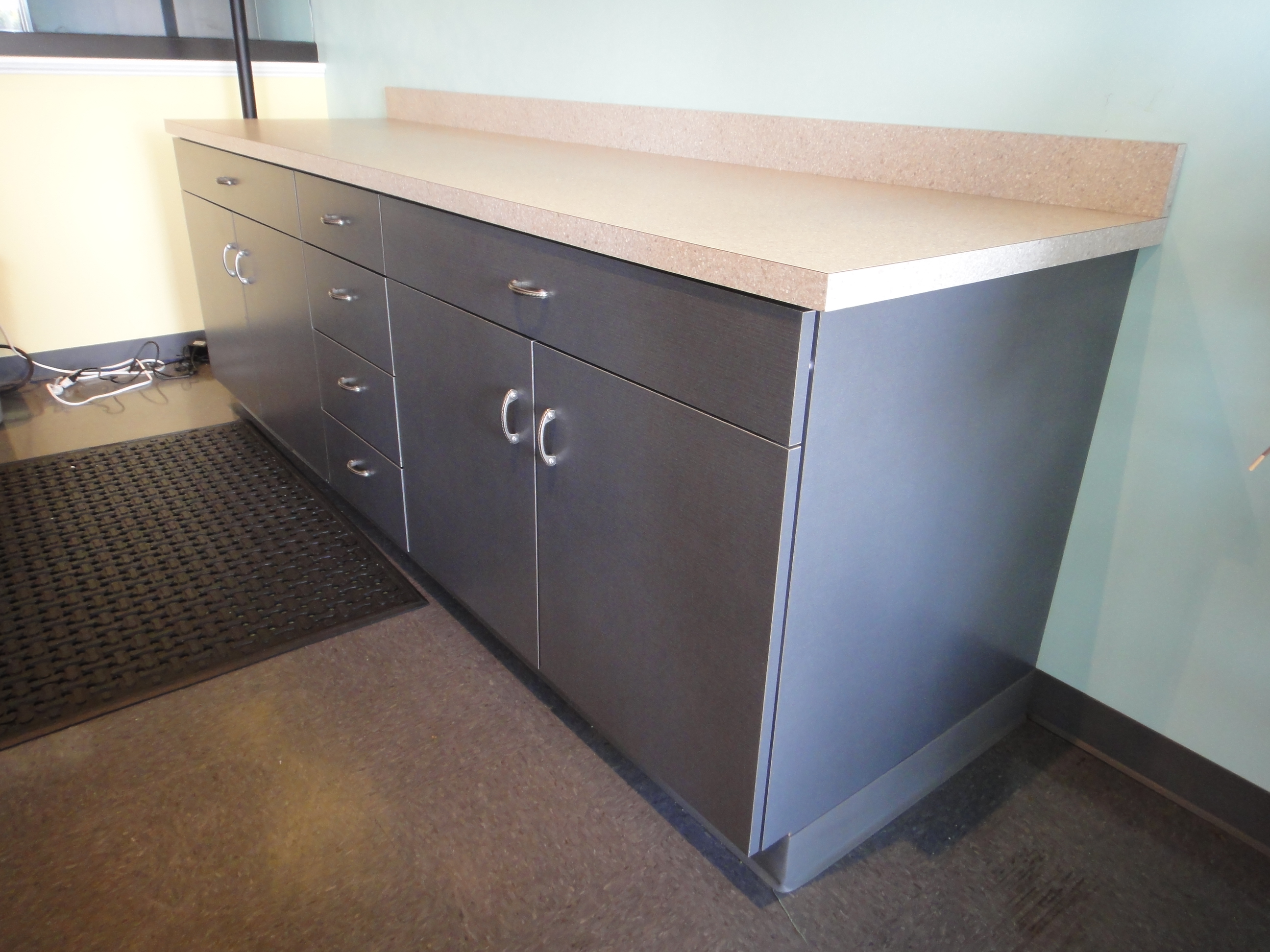 Custom Built Laminate Cabinet Made by Thomas Cabinet Shop