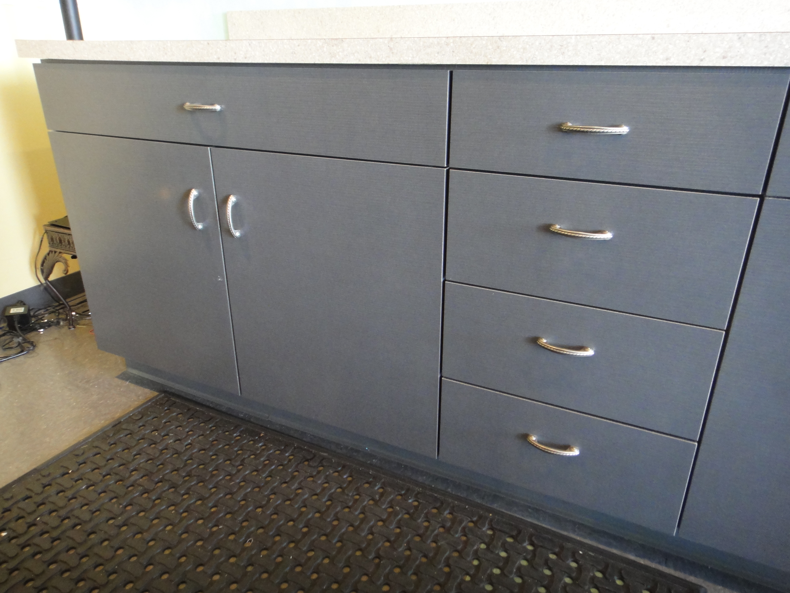 Custom Built Laminate Cabinet Made by Thomas Cabinet Shop