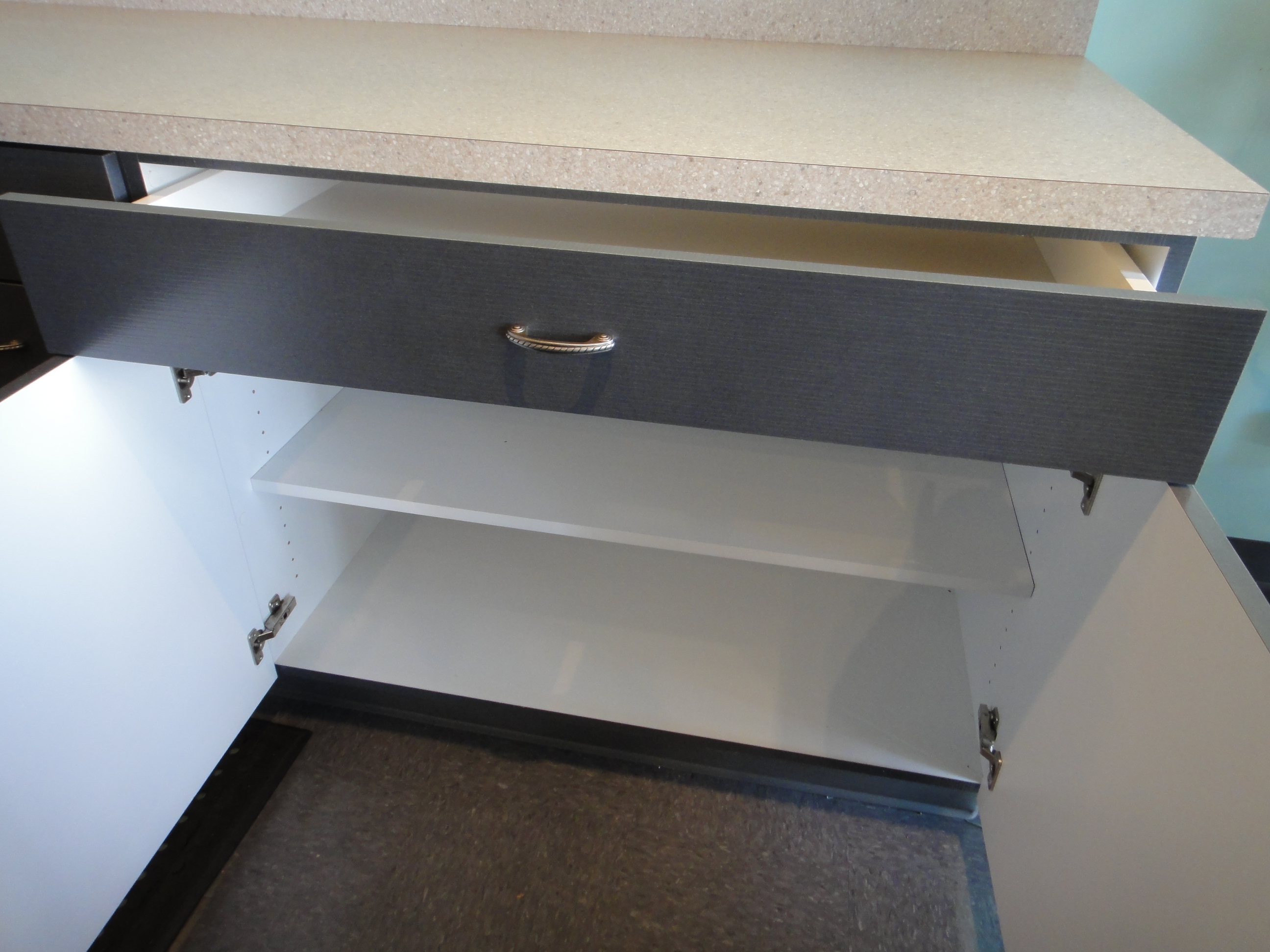 Custom Built Laminate Cabinet Made by Thomas Cabinet Shop