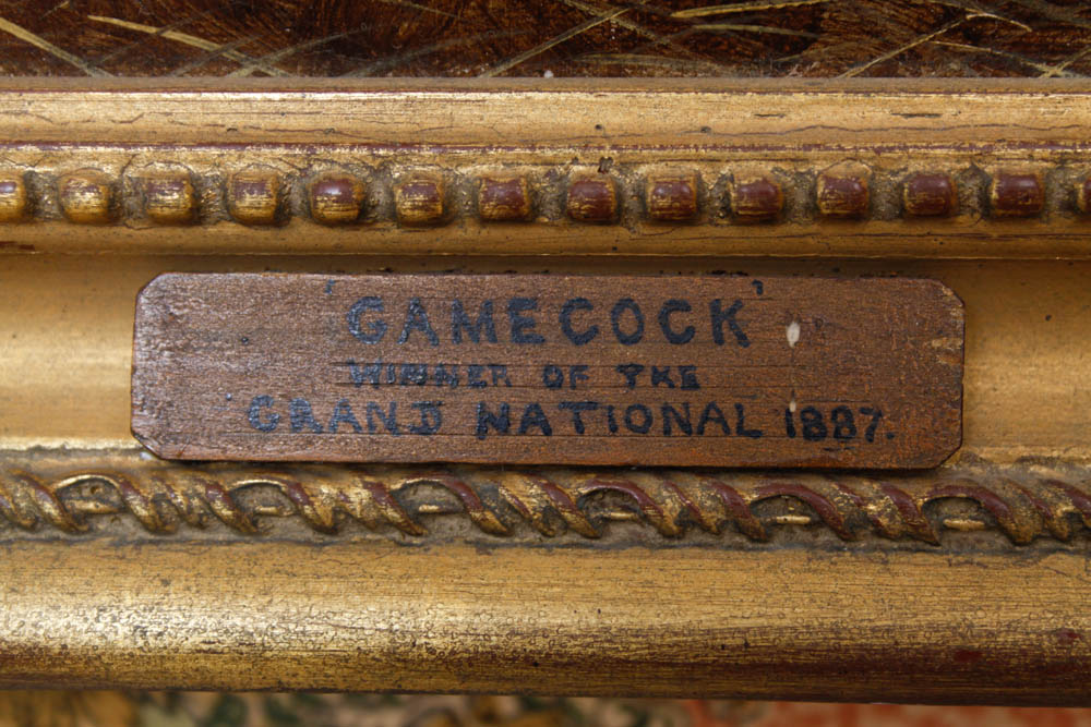 Collender Goldsmith 19th Century Equestrian Portrait Oil