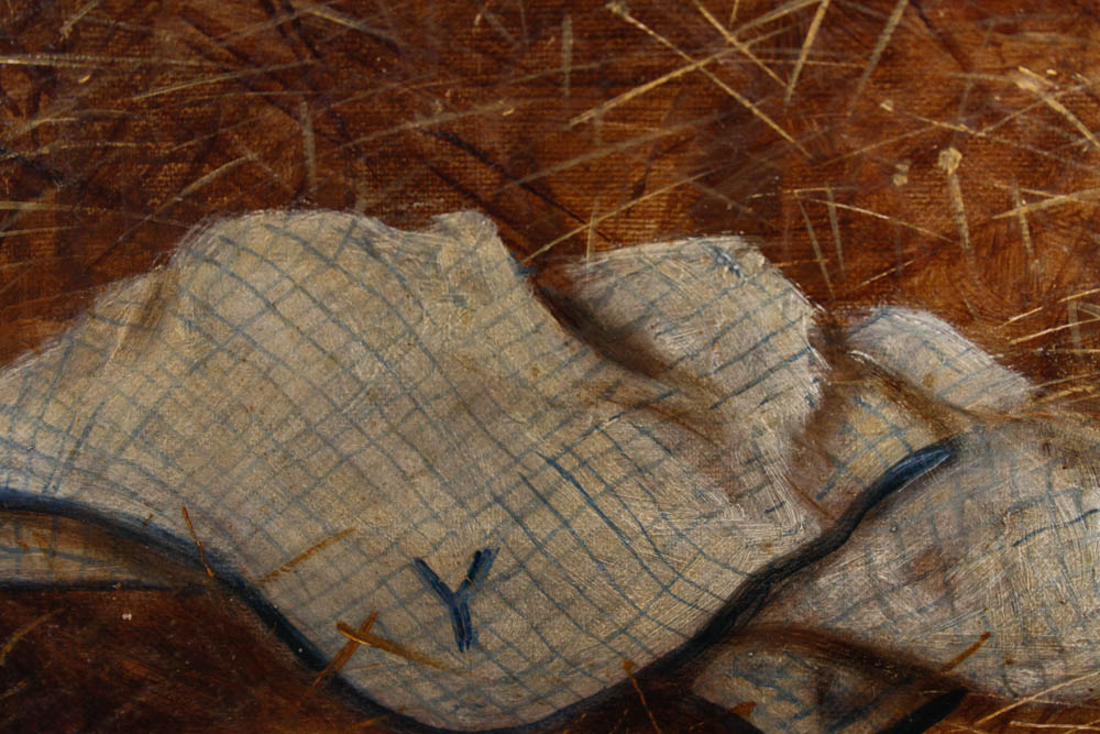 Collender Goldsmith 19th Century Equestrian Portrait Oil