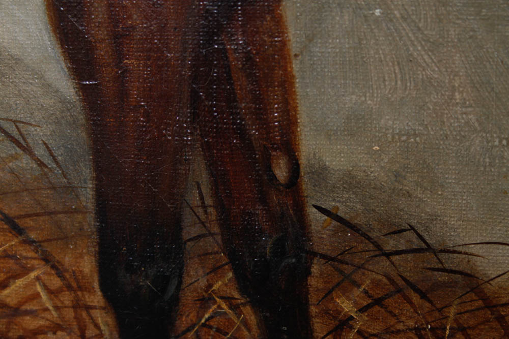 Collender Goldsmith 19th Century Equestrian Portrait Oil