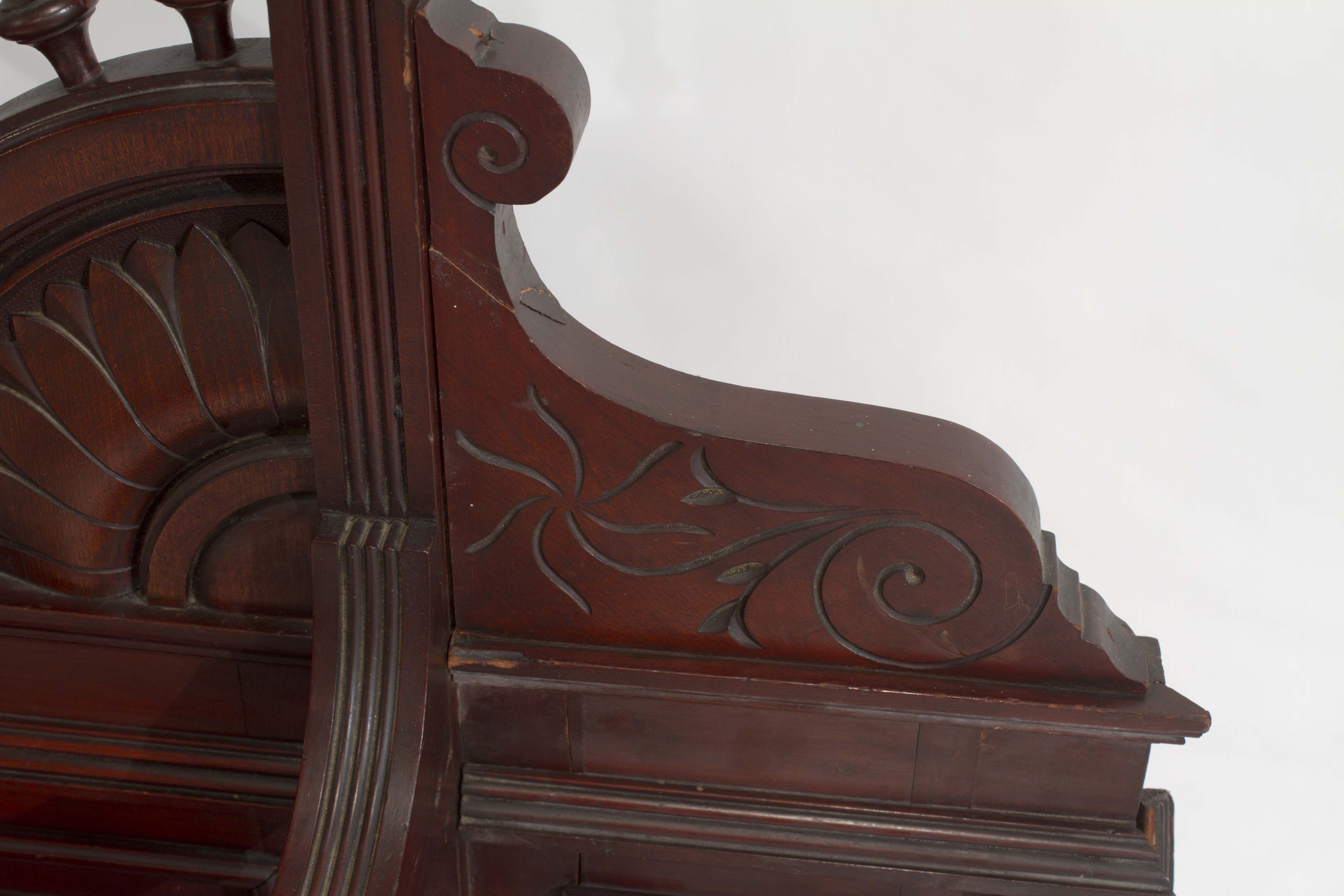 Victorian Mahogany Hall Tree