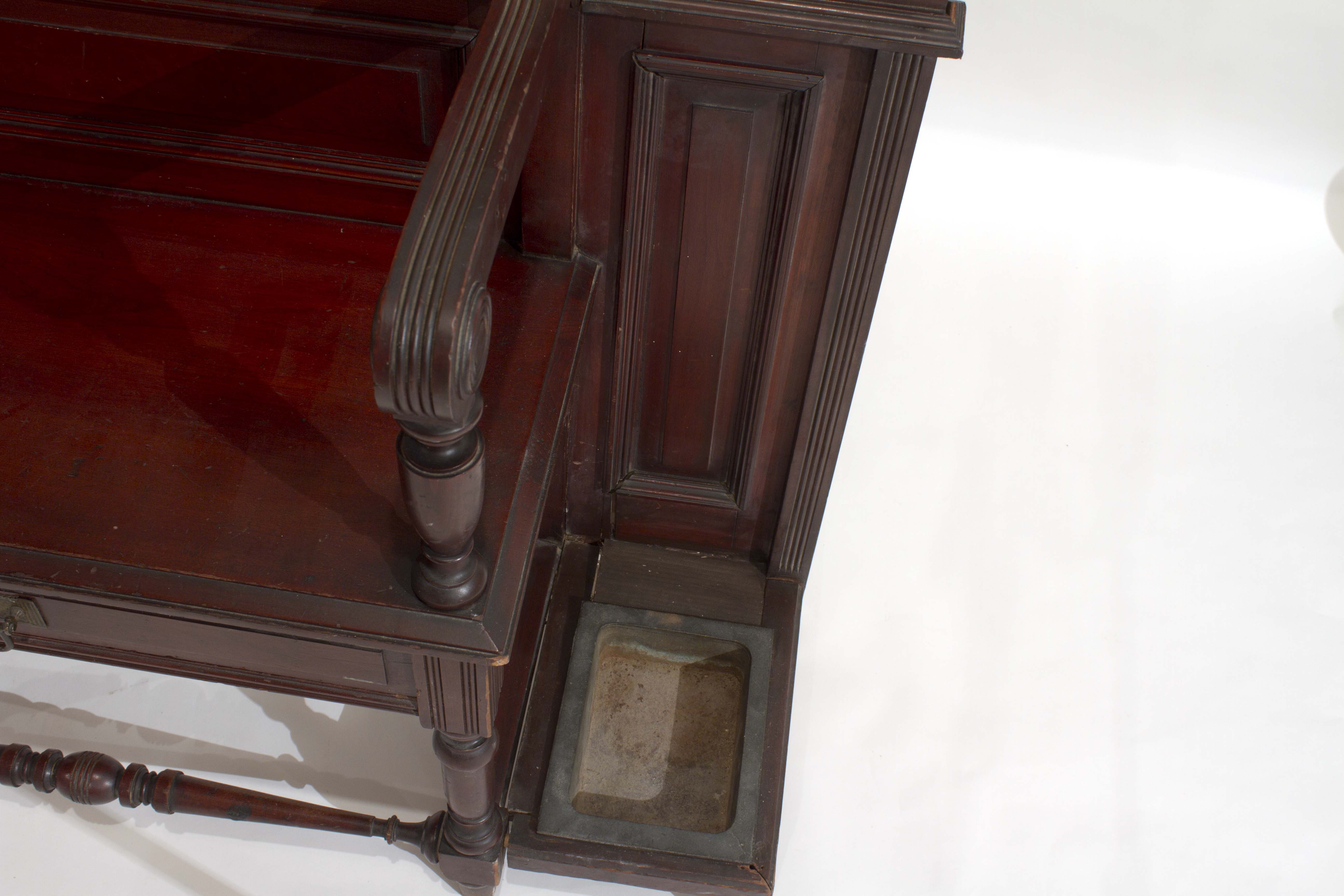 Victorian Mahogany Hall Tree