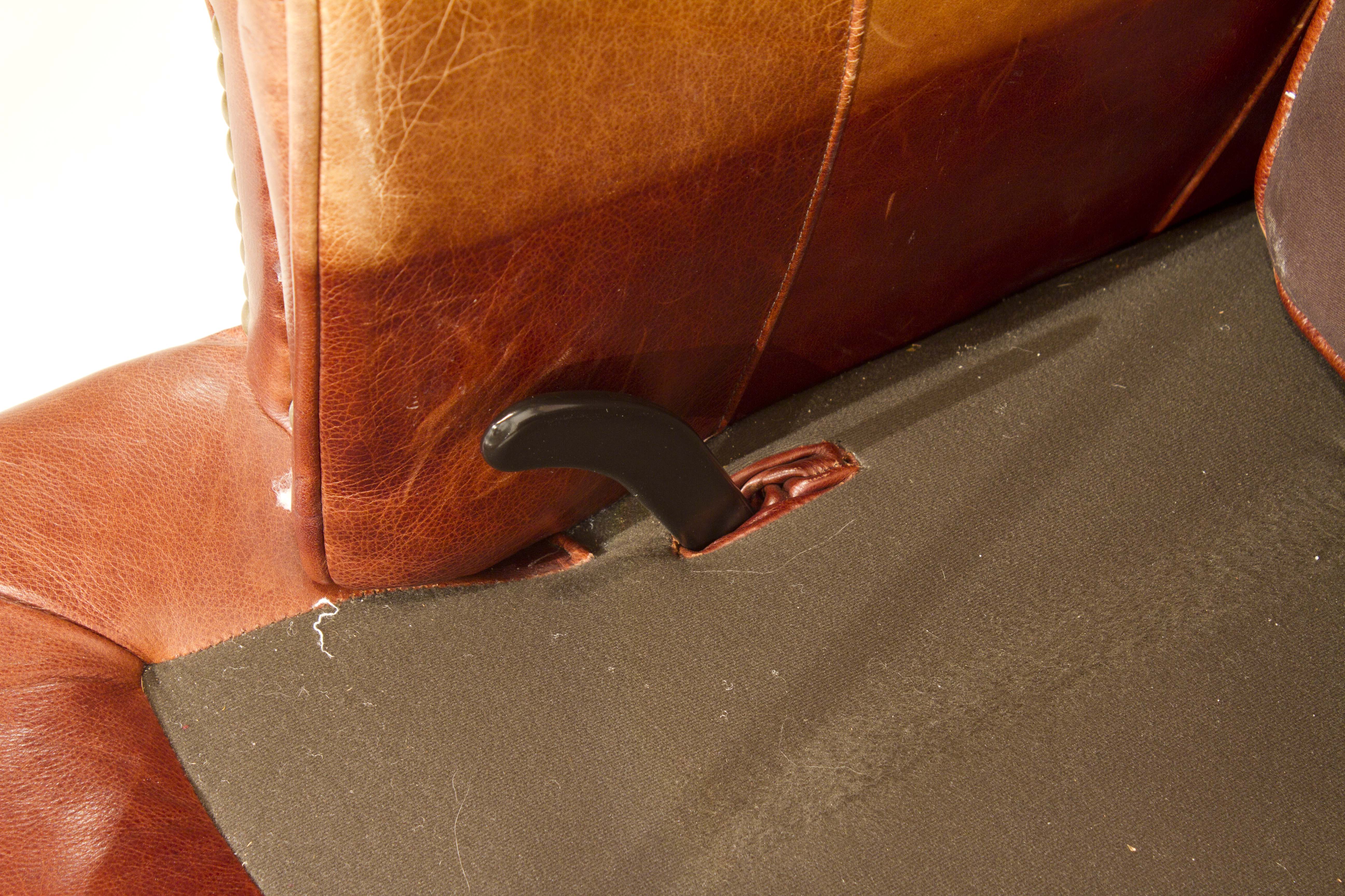 Bradington Young Leather Recliner with Ottoman