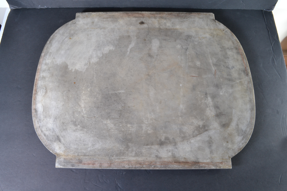 Old Hickory Furniture Magazine Stand with Marble Slab