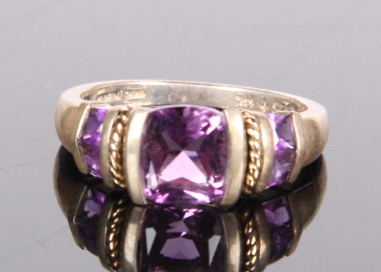 Sterling Silver Amethyst Ring