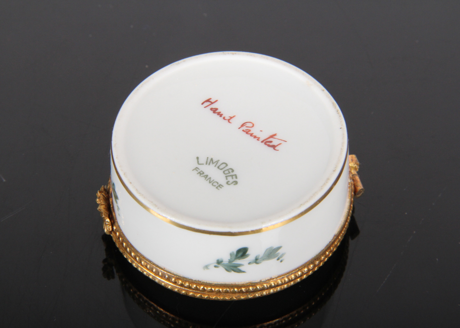 Limoges Hand Painted Trinket Box