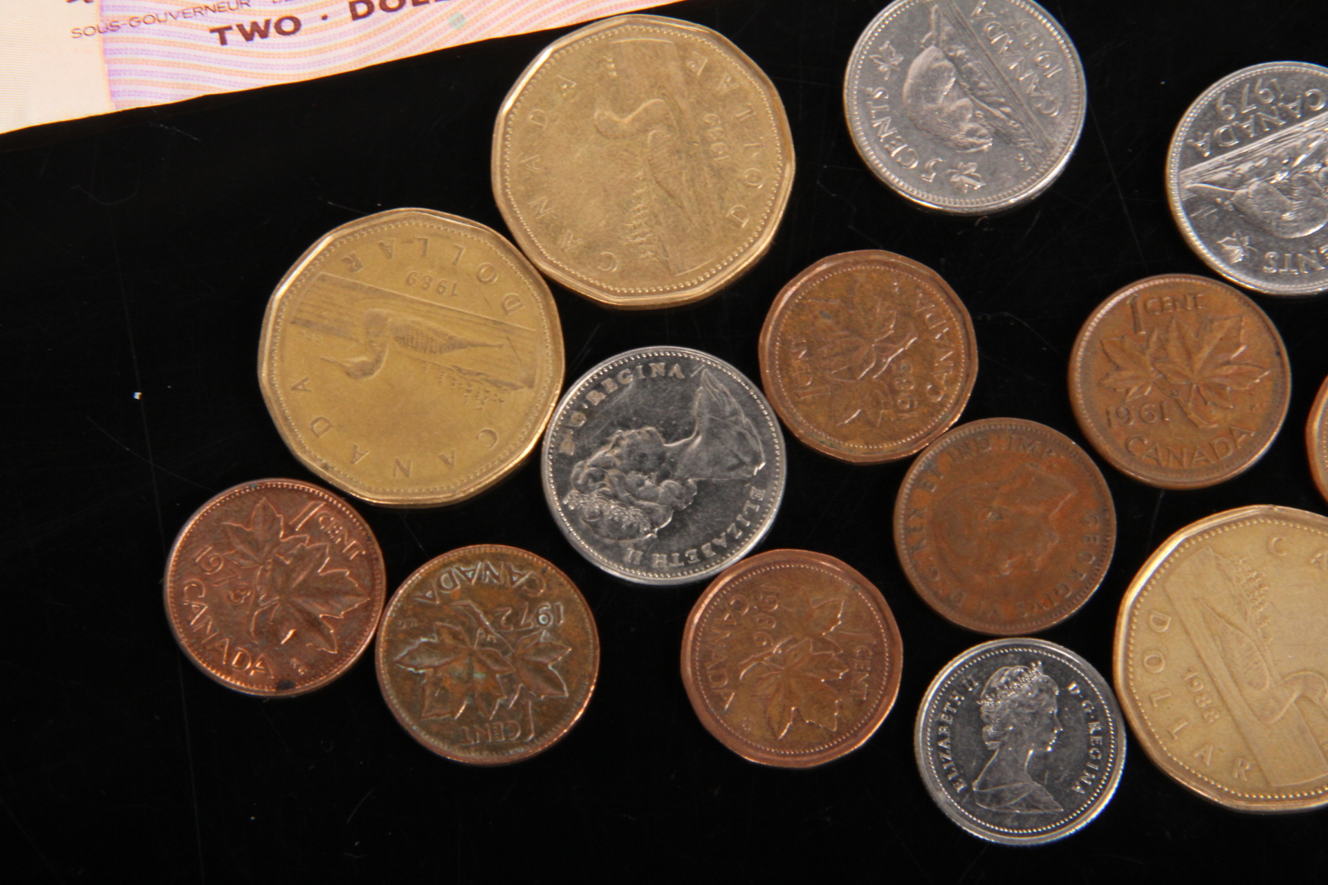 Vintage Canadian Coins and Currency