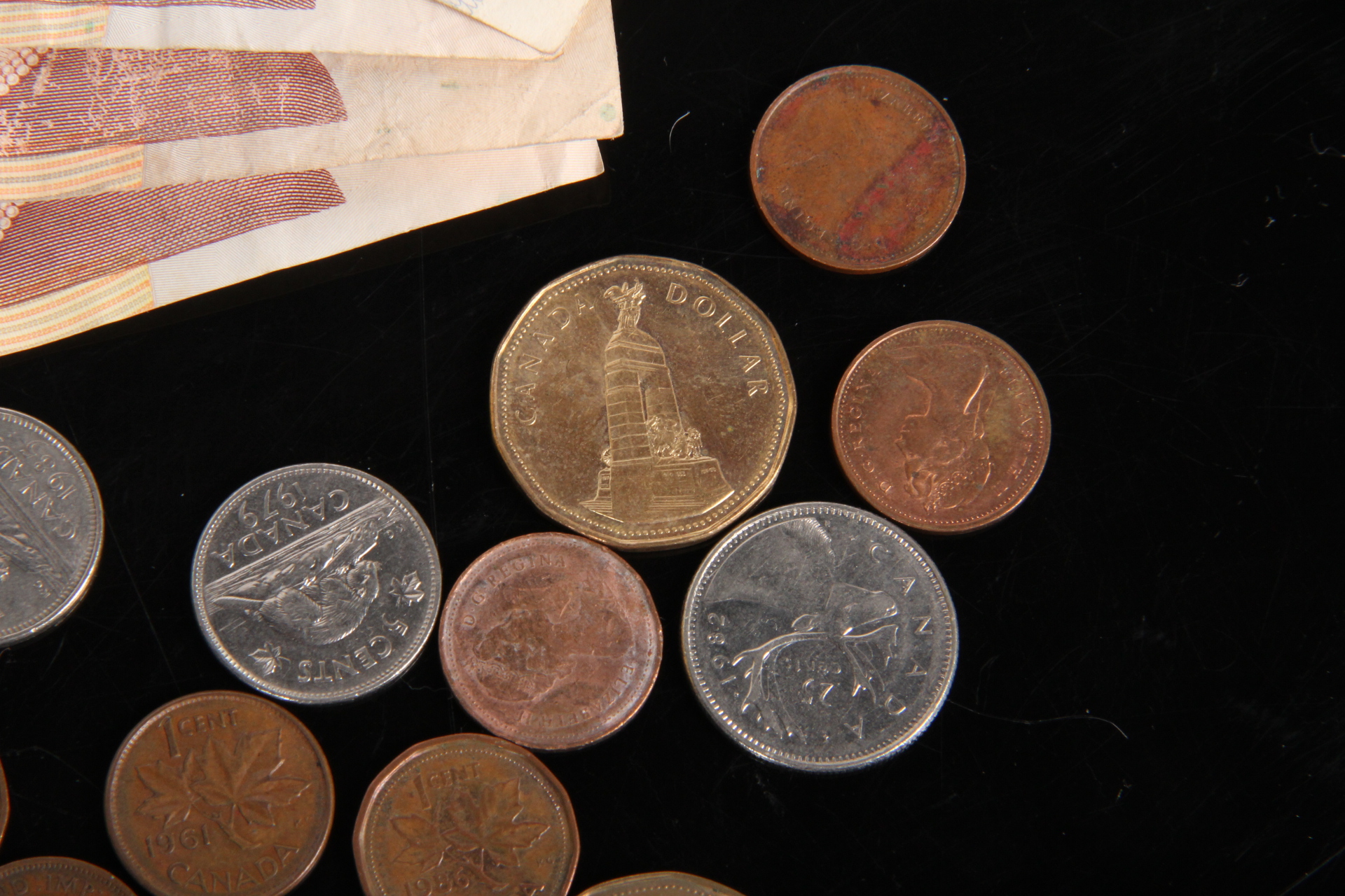 Vintage Canadian Coins and Currency