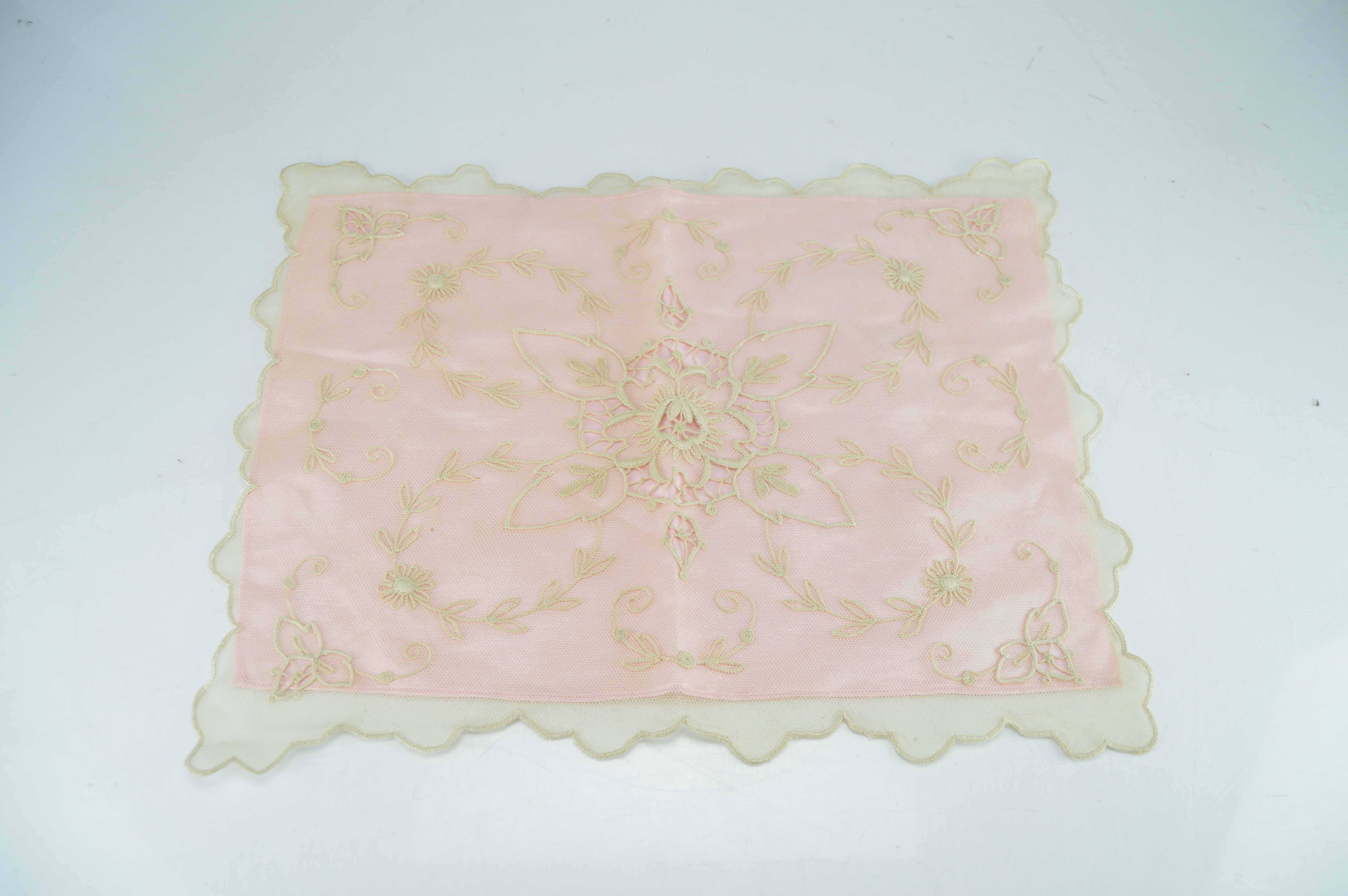 Vintage Pink Pillow Case And Matching Pillow Sham