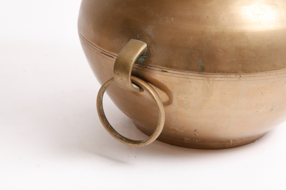 Decorative Household Assortment  Including an Antique Candlestick