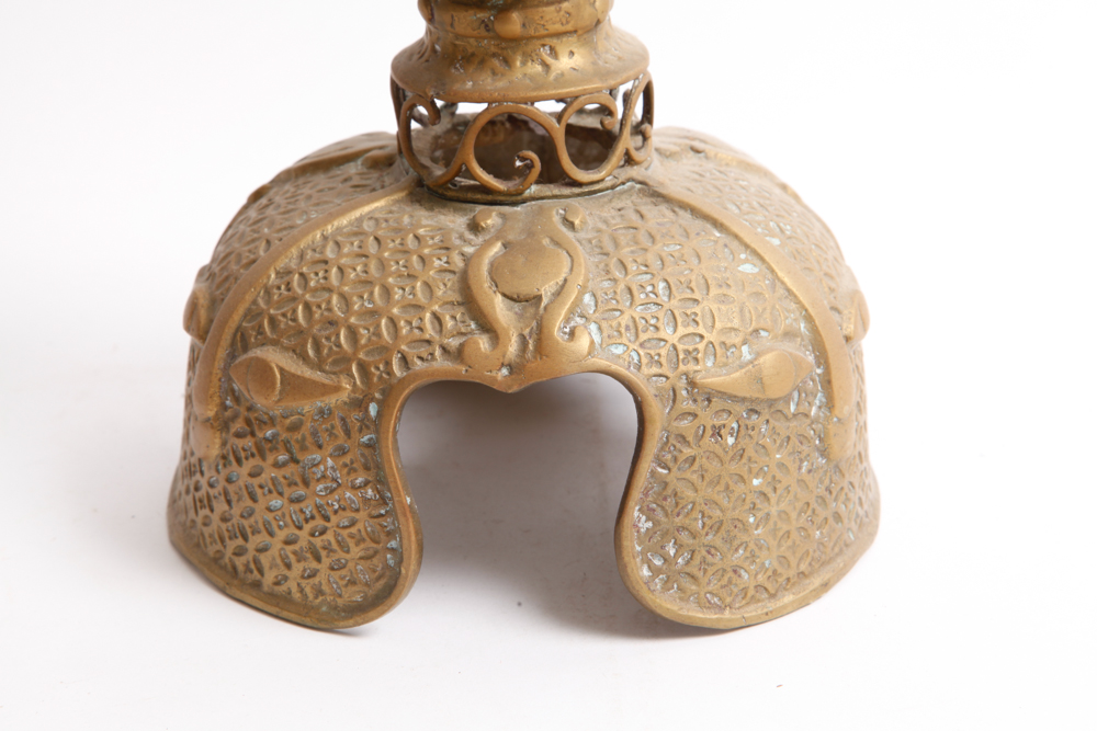 Decorative Household Assortment  Including an Antique Candlestick