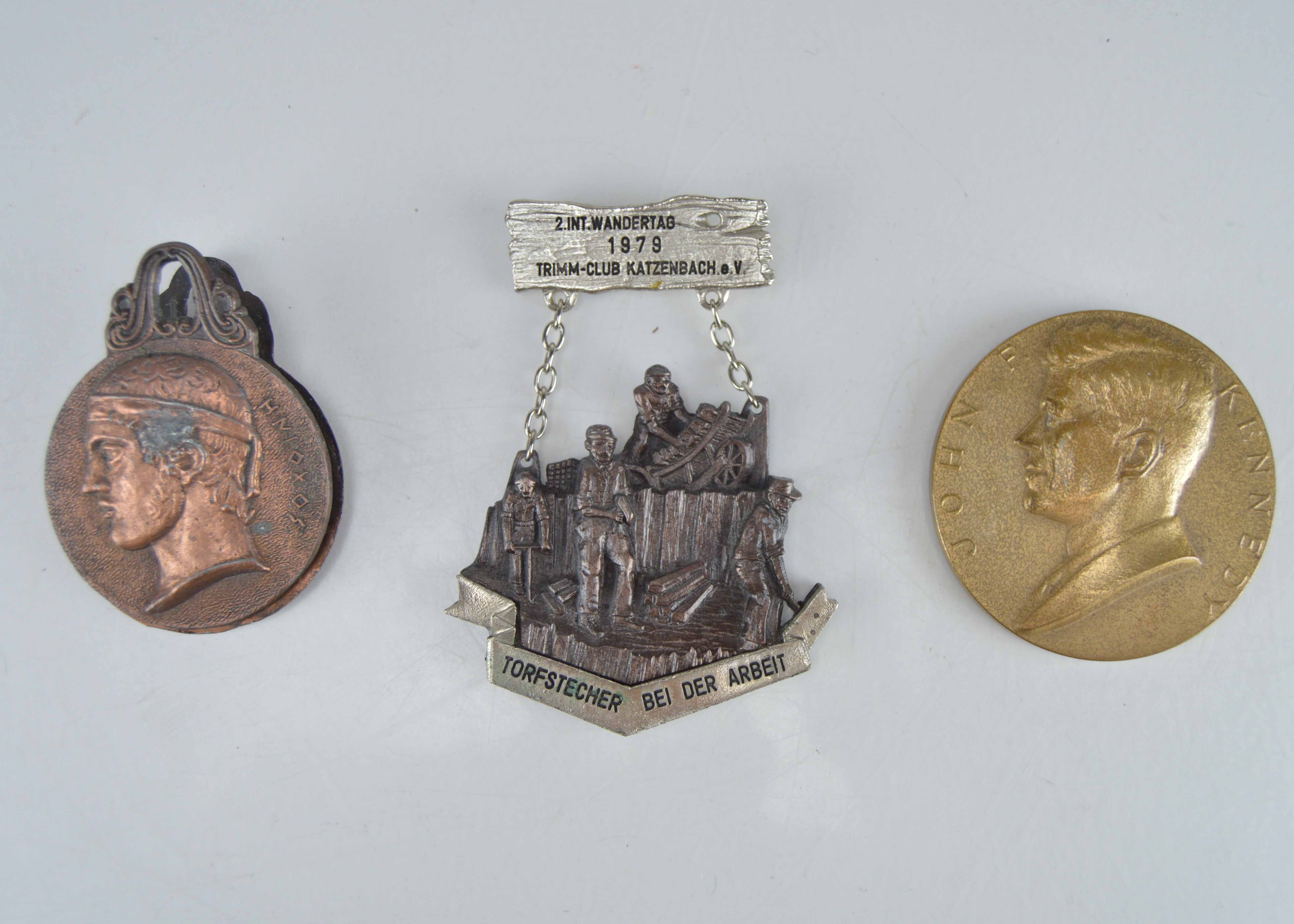 Assortment Of Vintage Pin, Clip, And Kennedy Inauguration Coin