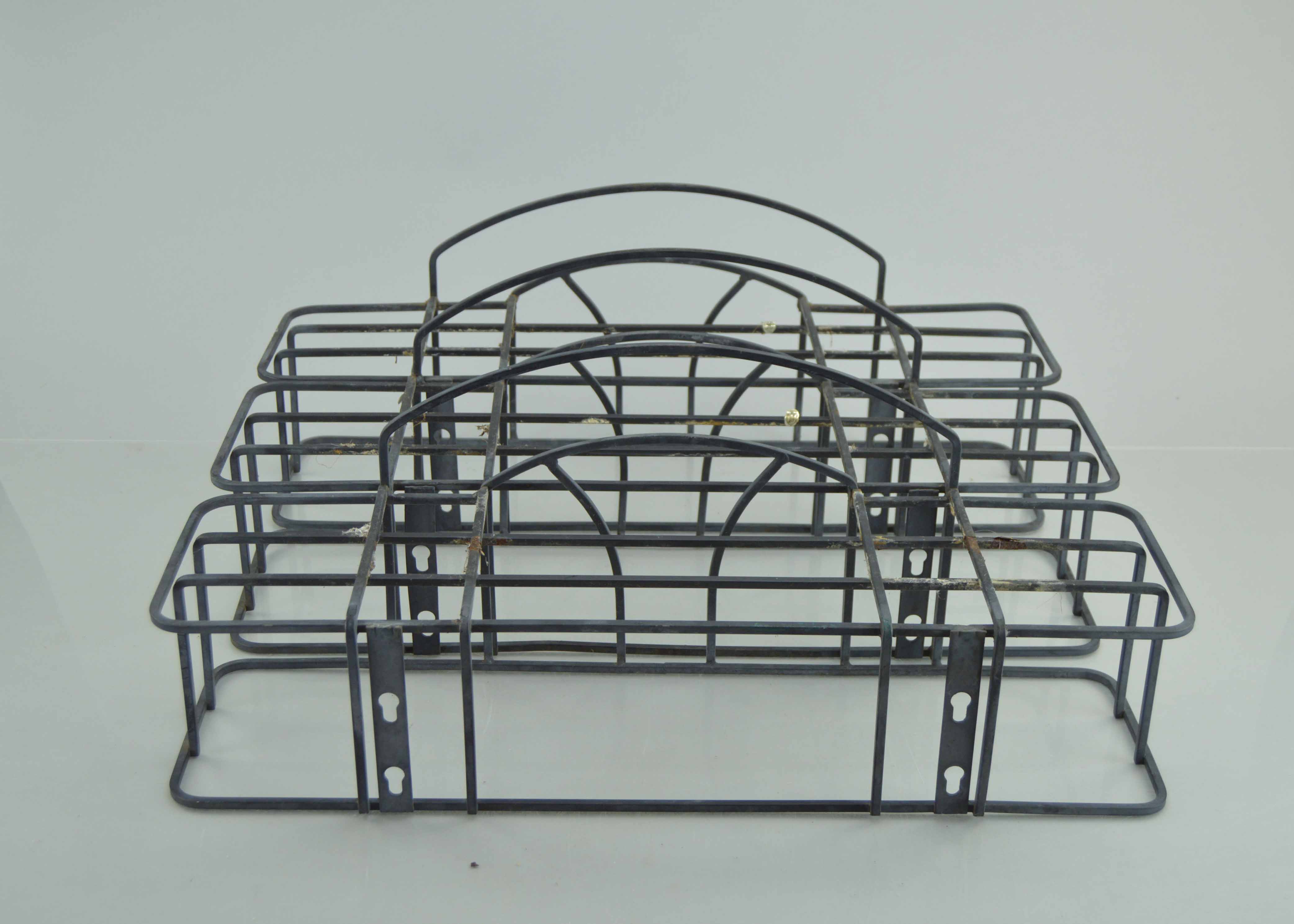 Trio of Cast Iron Garden Window Boxes