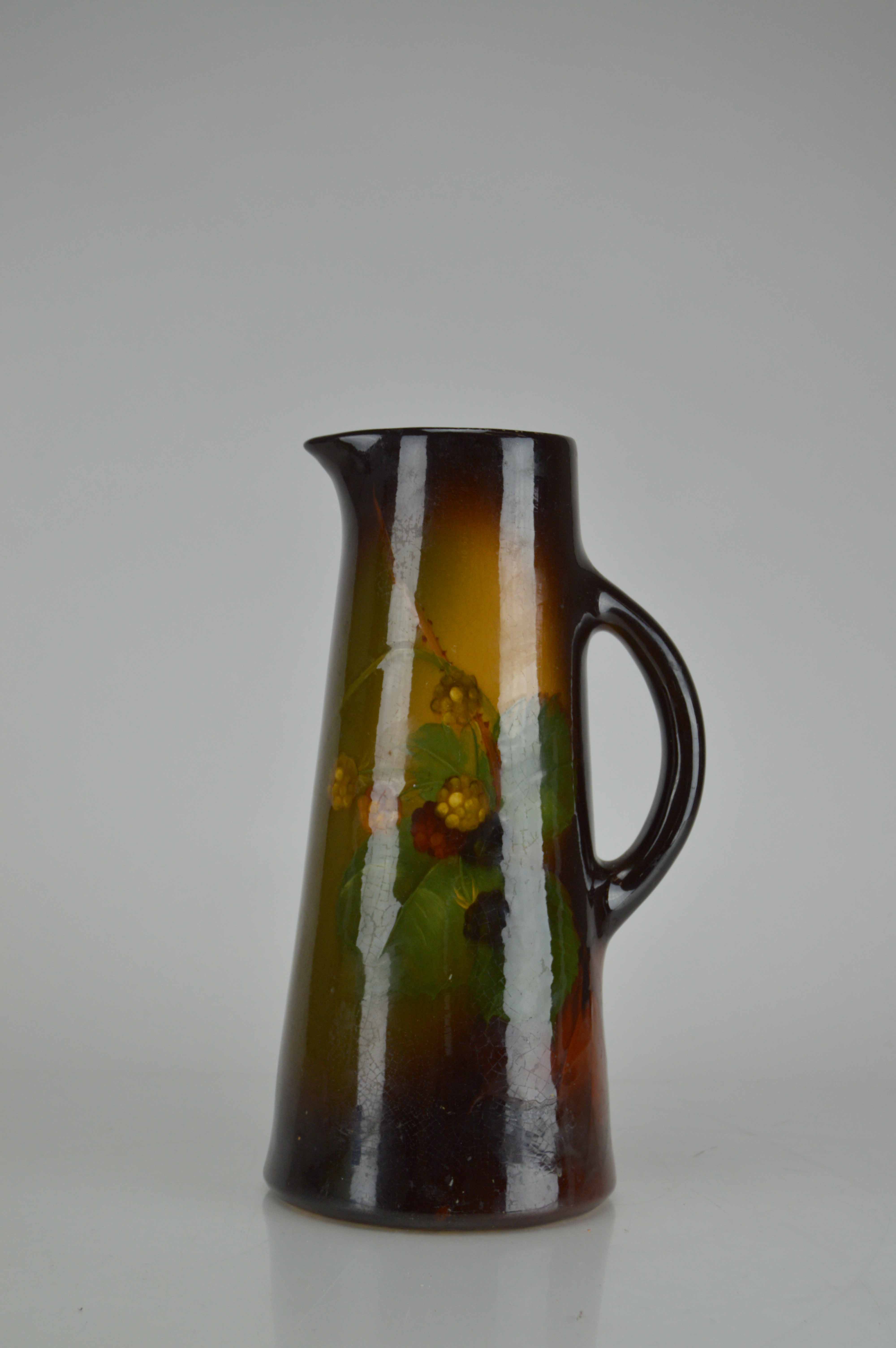 Antique Weller Ceramic Pitcher and Vintage Jenkins Ceramics Bowl