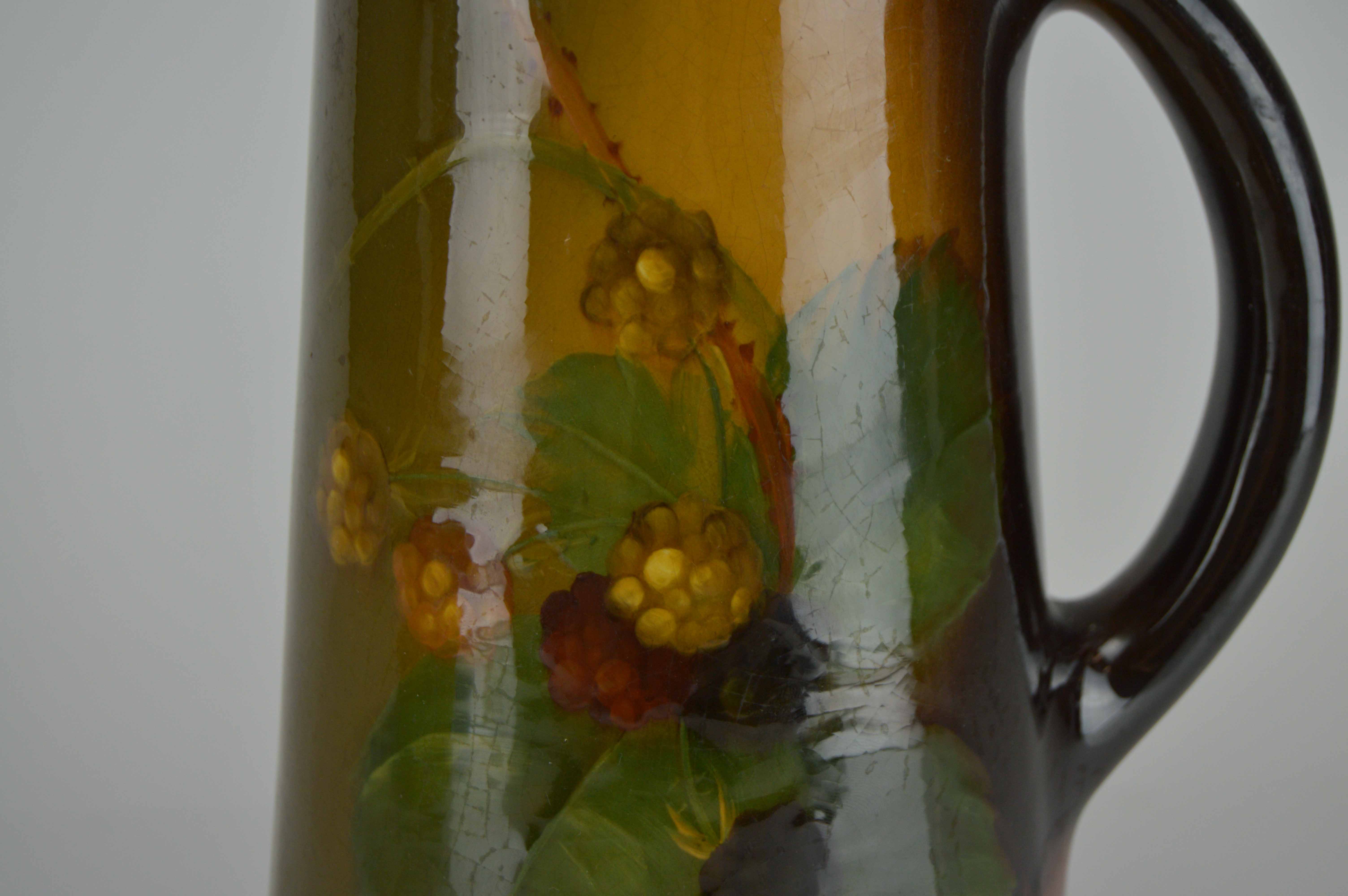 Antique Weller Ceramic Pitcher and Vintage Jenkins Ceramics Bowl