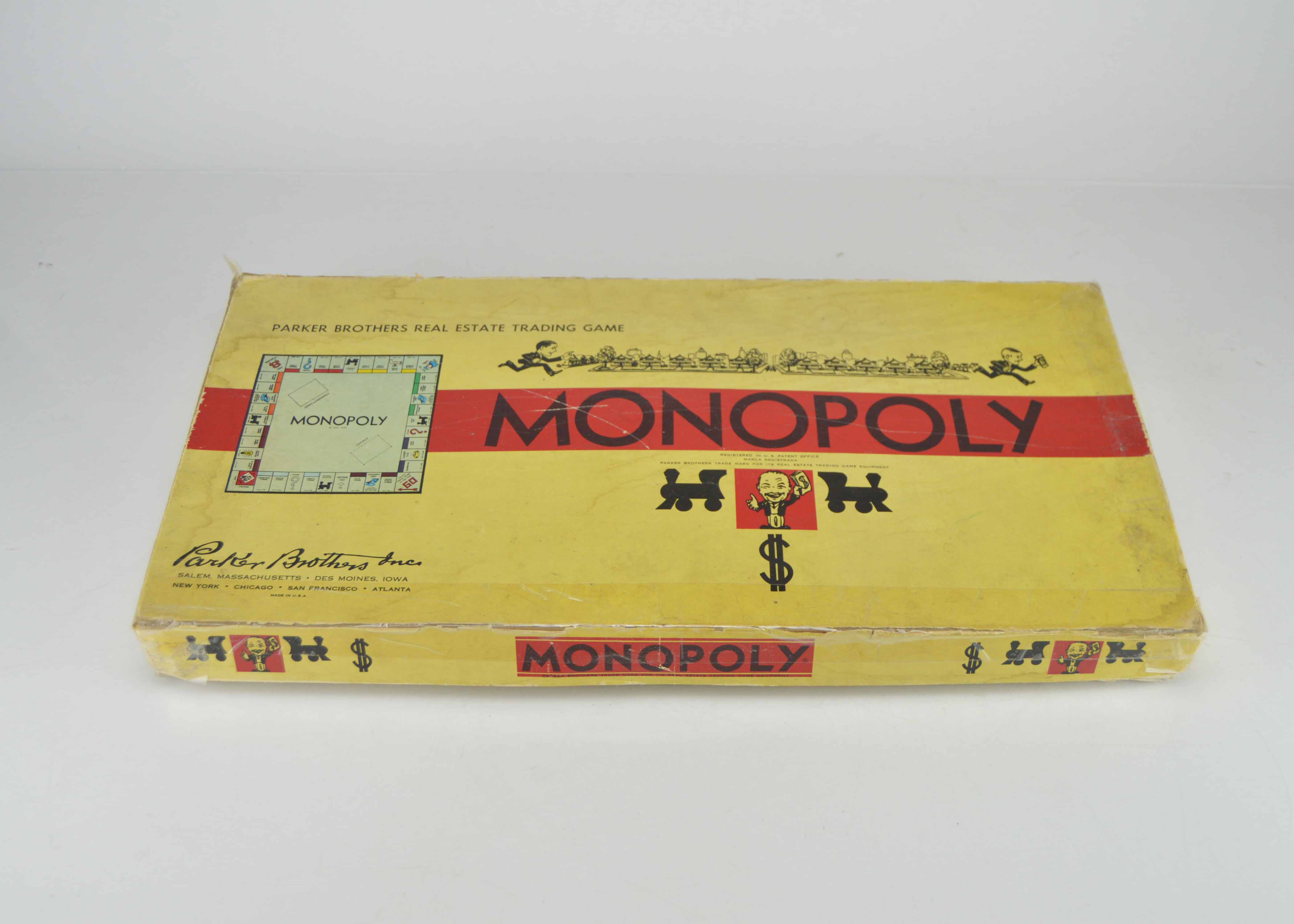 Vintage Parker Brothers Monopoly Game Circa 1961
