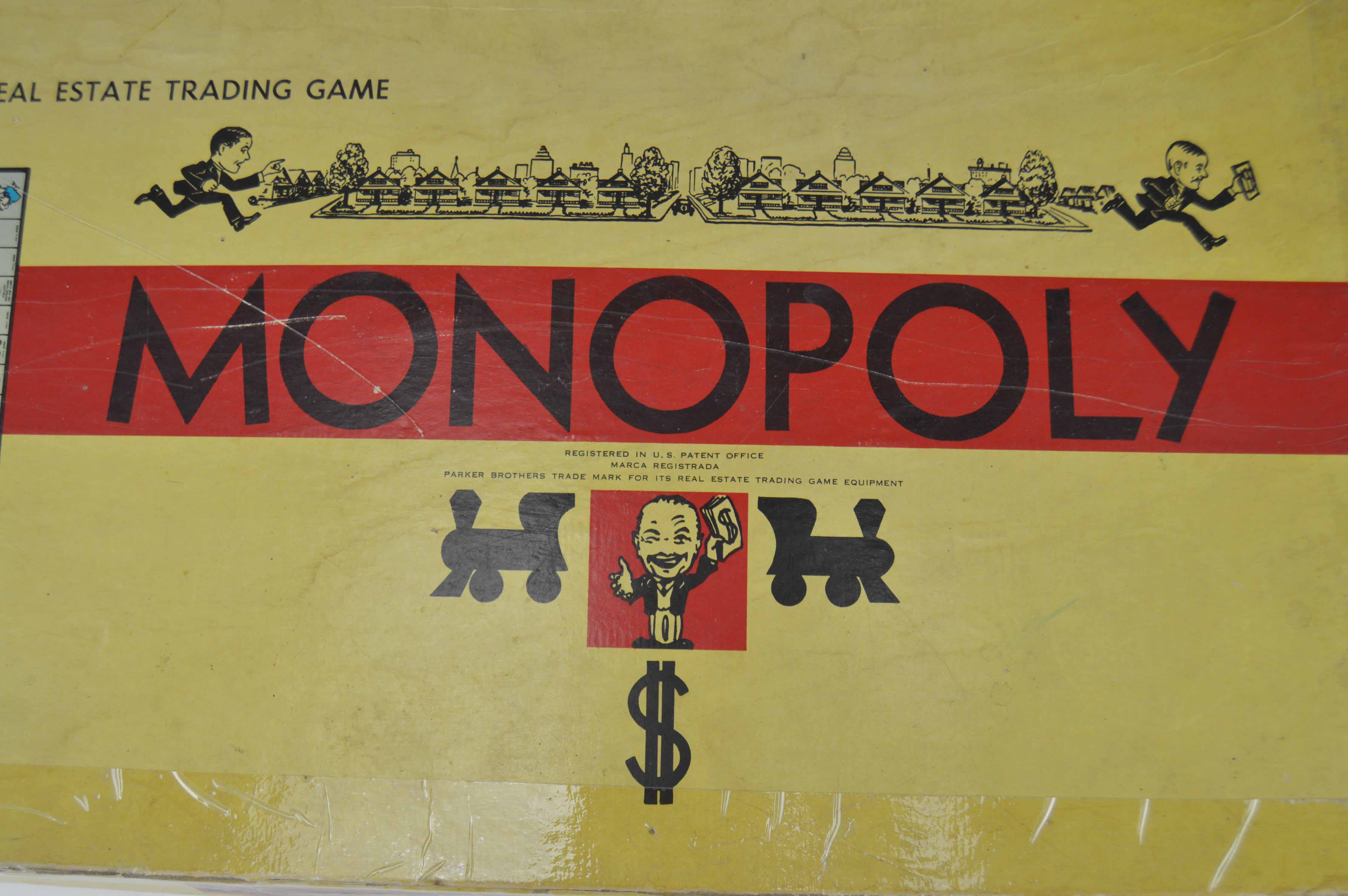 Vintage Parker Brothers Monopoly Game Circa 1961