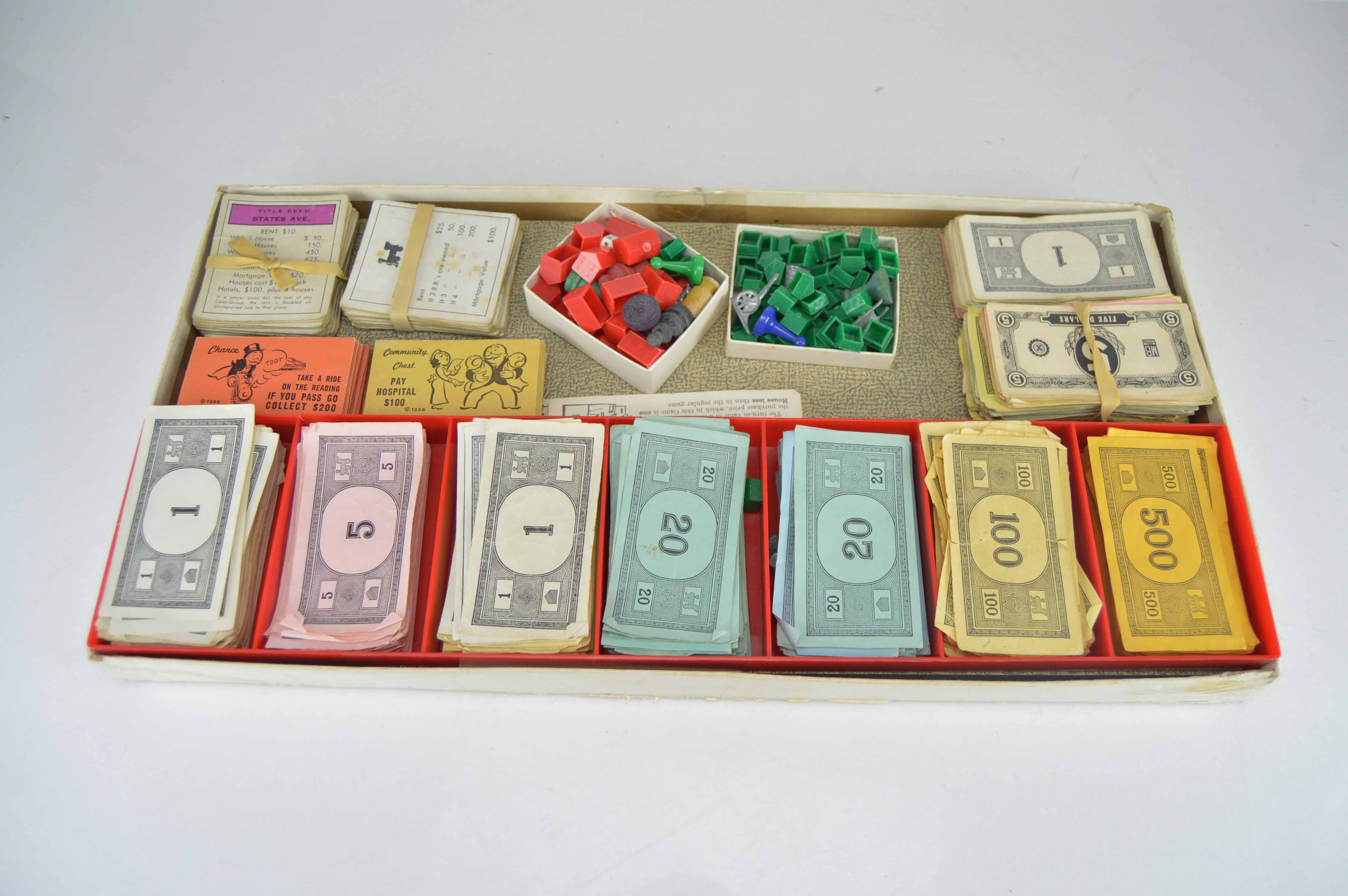 Vintage Parker Brothers Monopoly Game Circa 1961