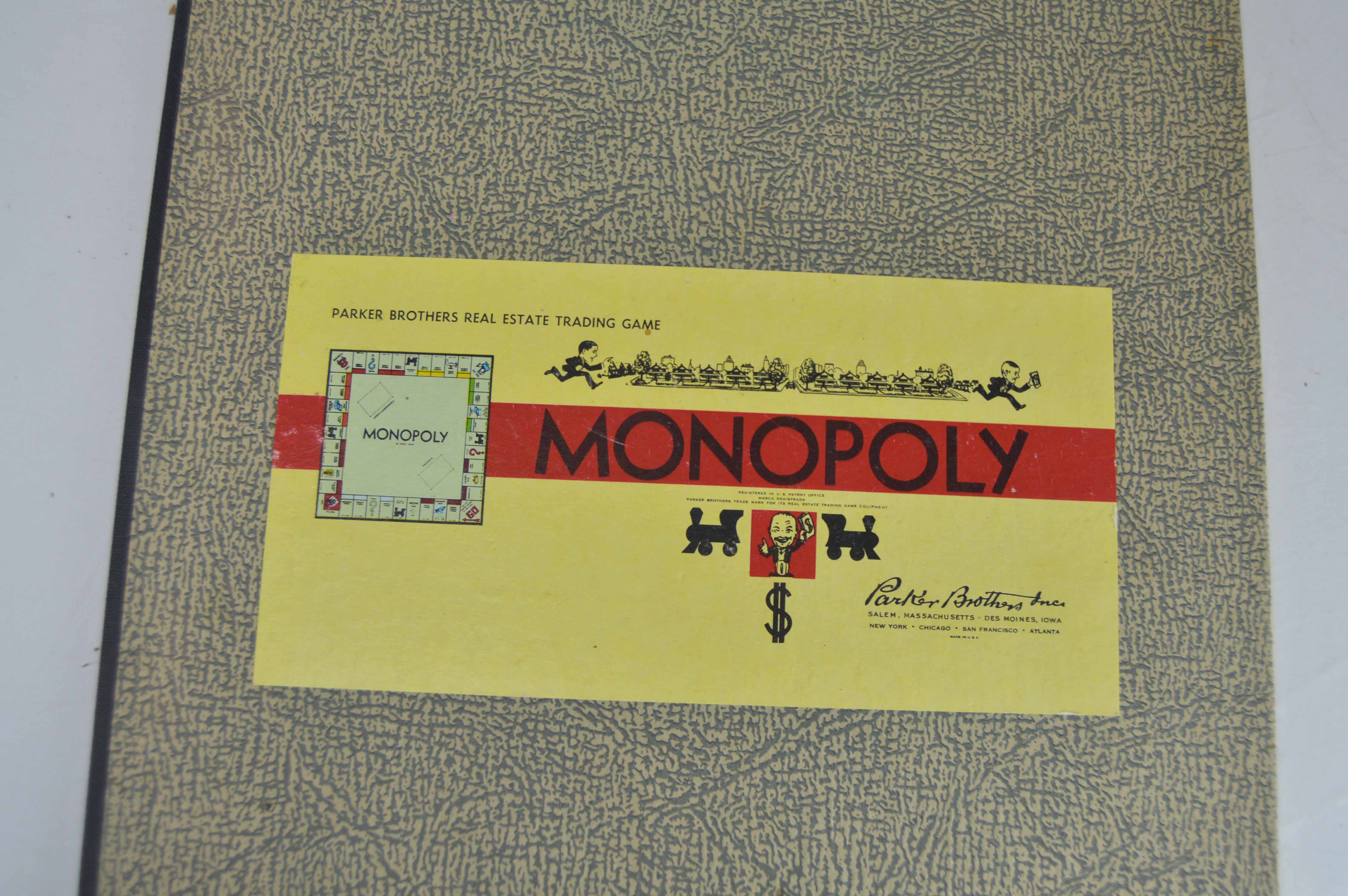 Vintage Parker Brothers Monopoly Game Circa 1961