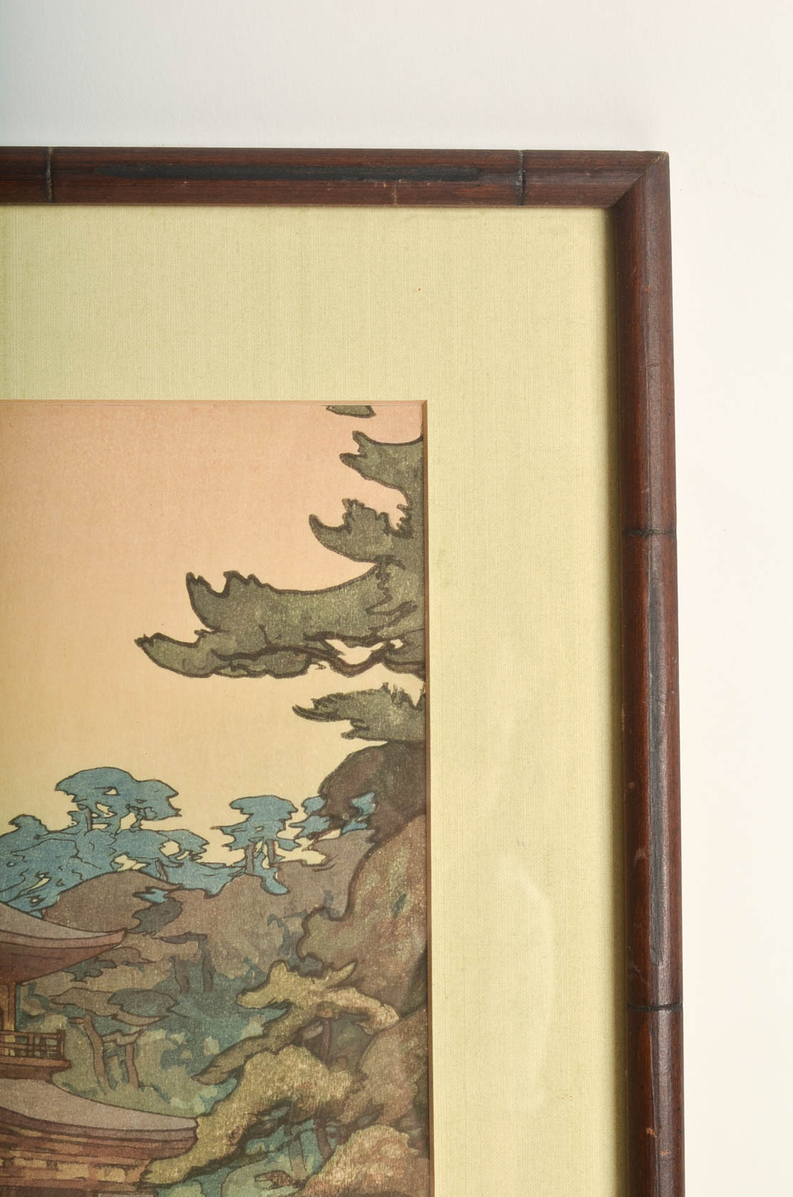 Hiroshi Yoshida Woodblock Print "Kinkaku"