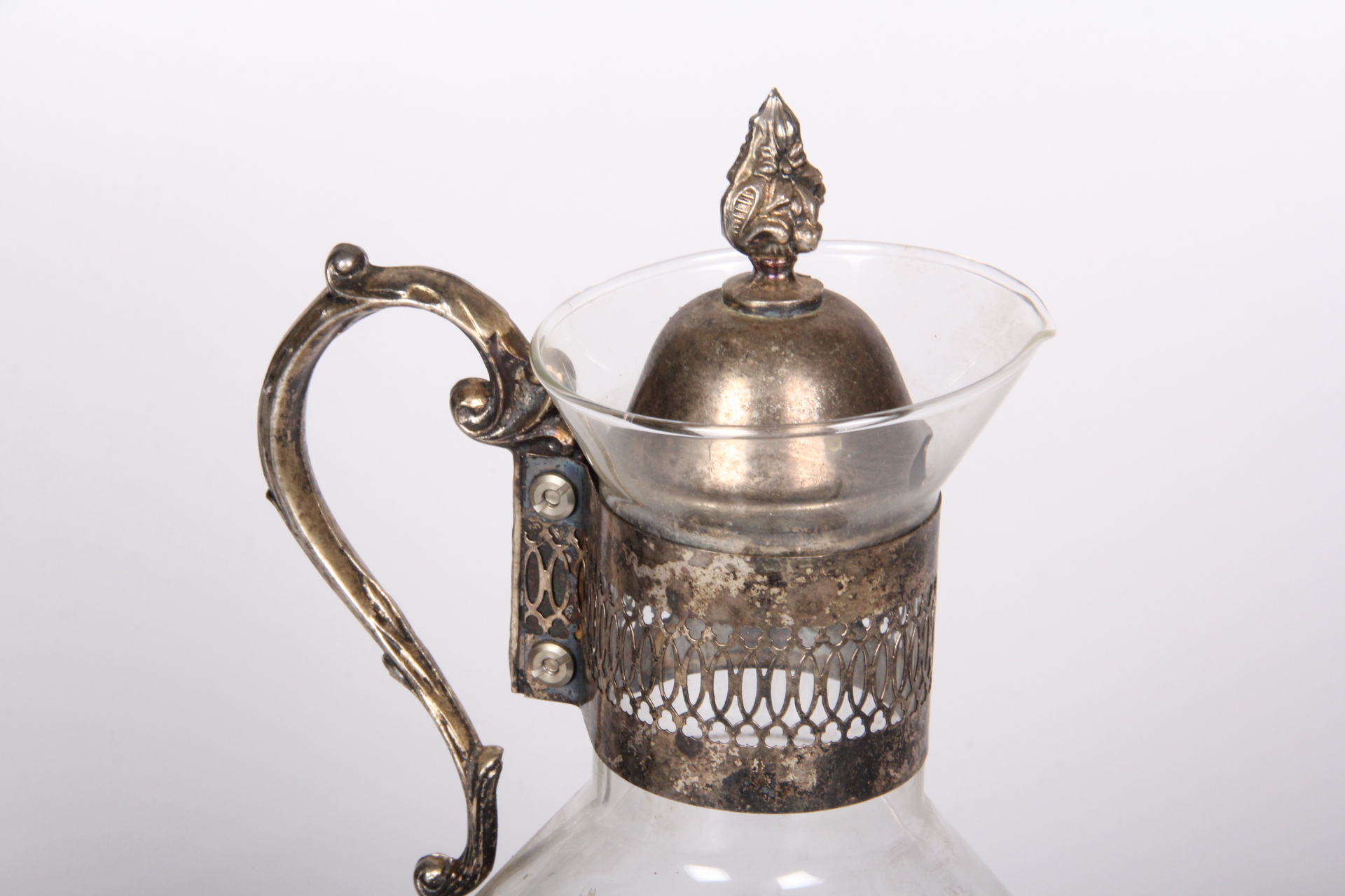 Vintage Glass Coffee Pot With Warmer