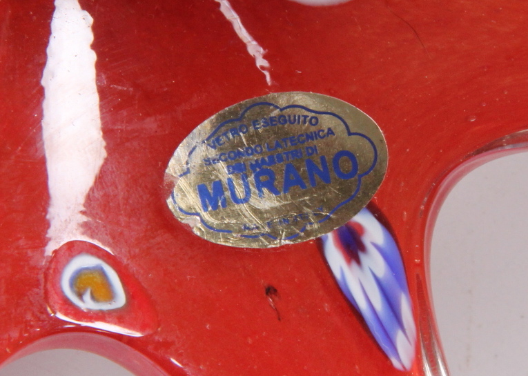 Italian Murano Millefiori Art Glass Bowl