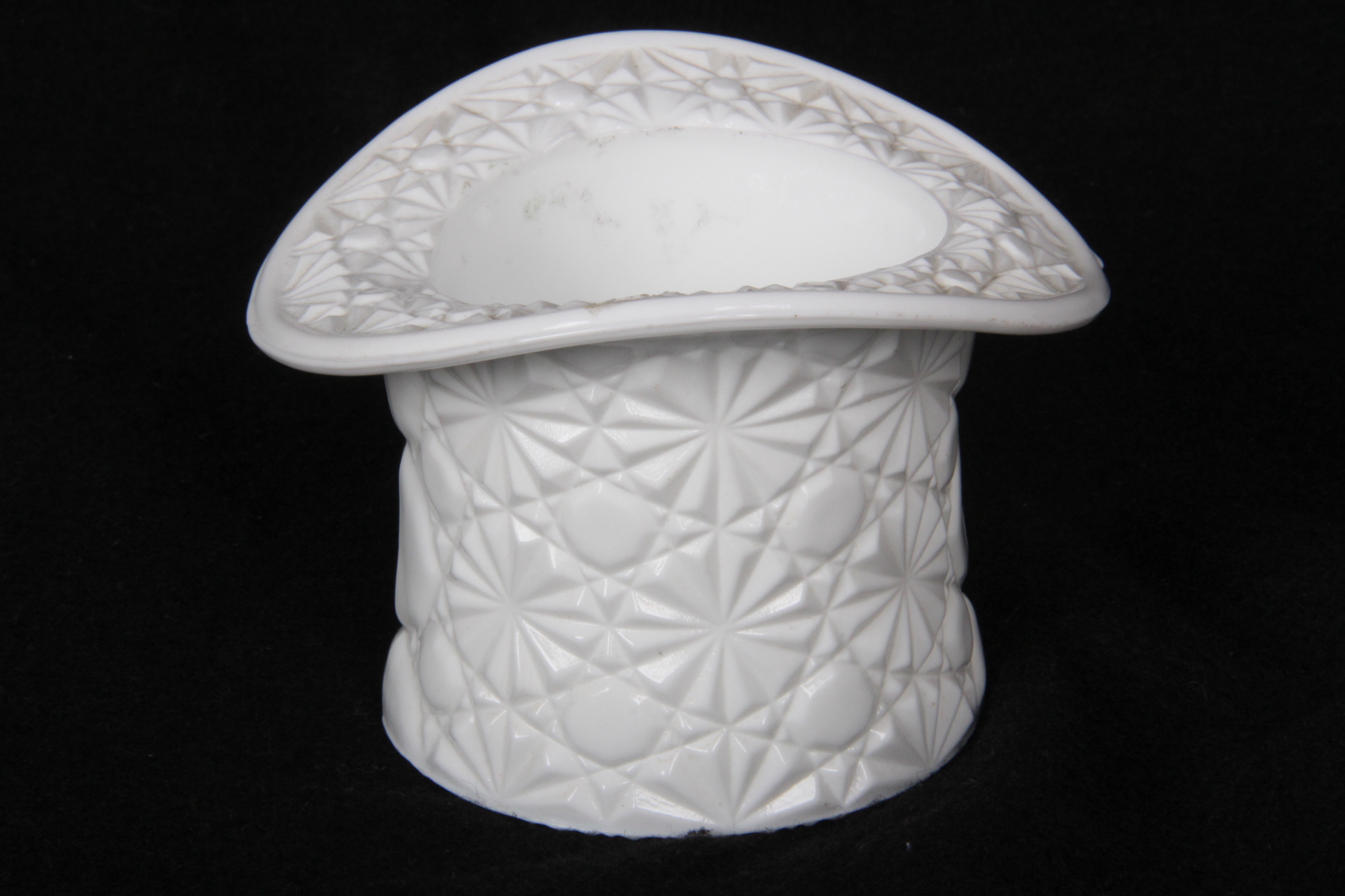 Indiana Milk Glass Top Hat