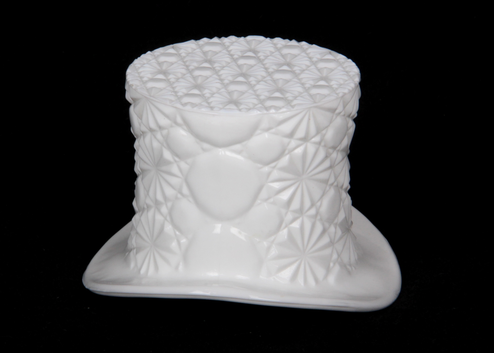 Indiana Milk Glass Top Hat
