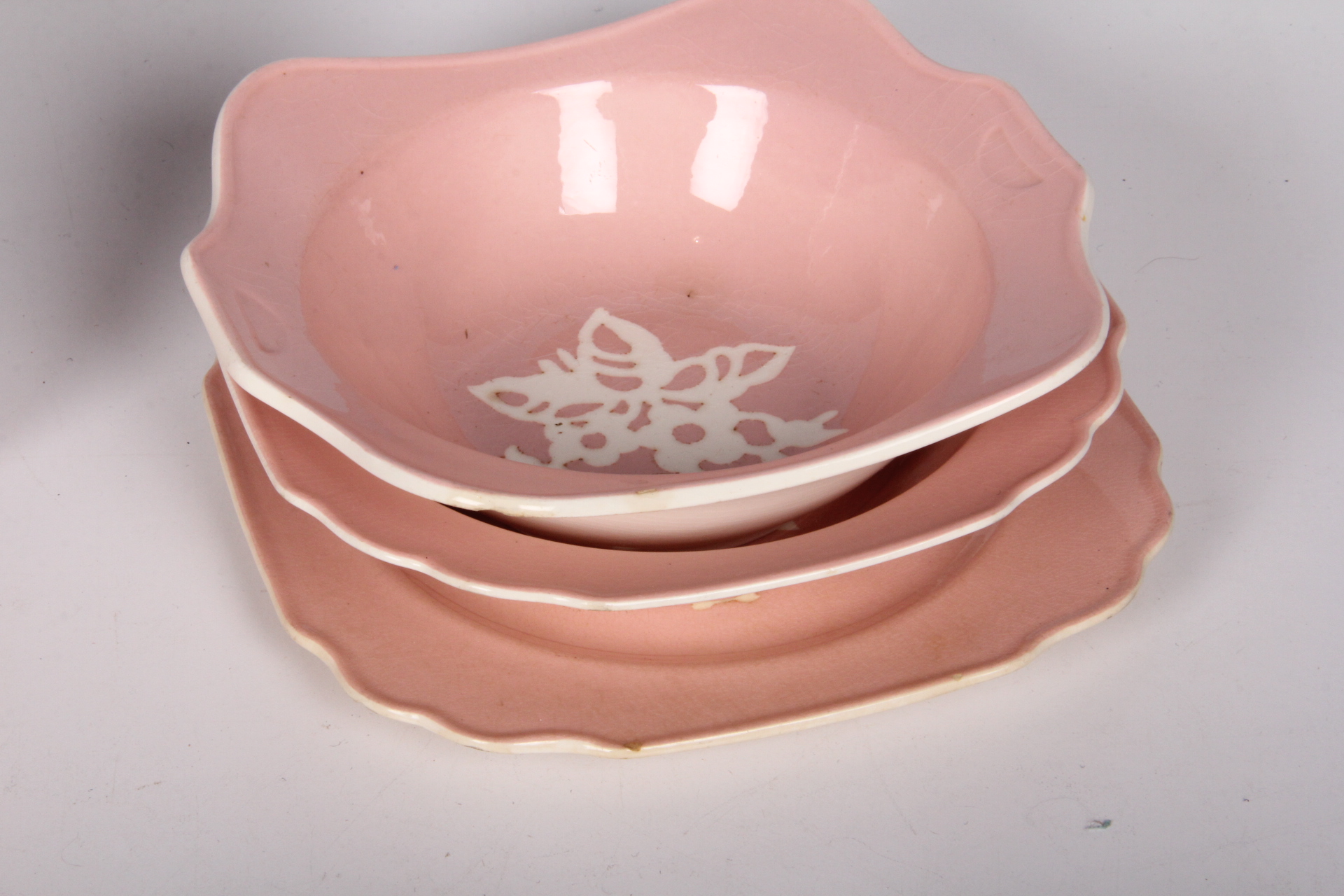 Vintage 1940s Harker Pink Cameron