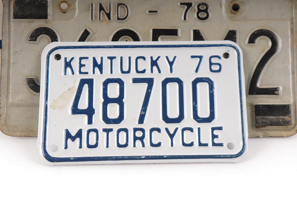 Collection of 1970s License Plates