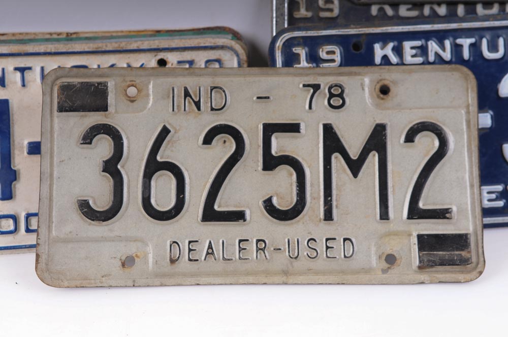 Collection of 1970s License Plates