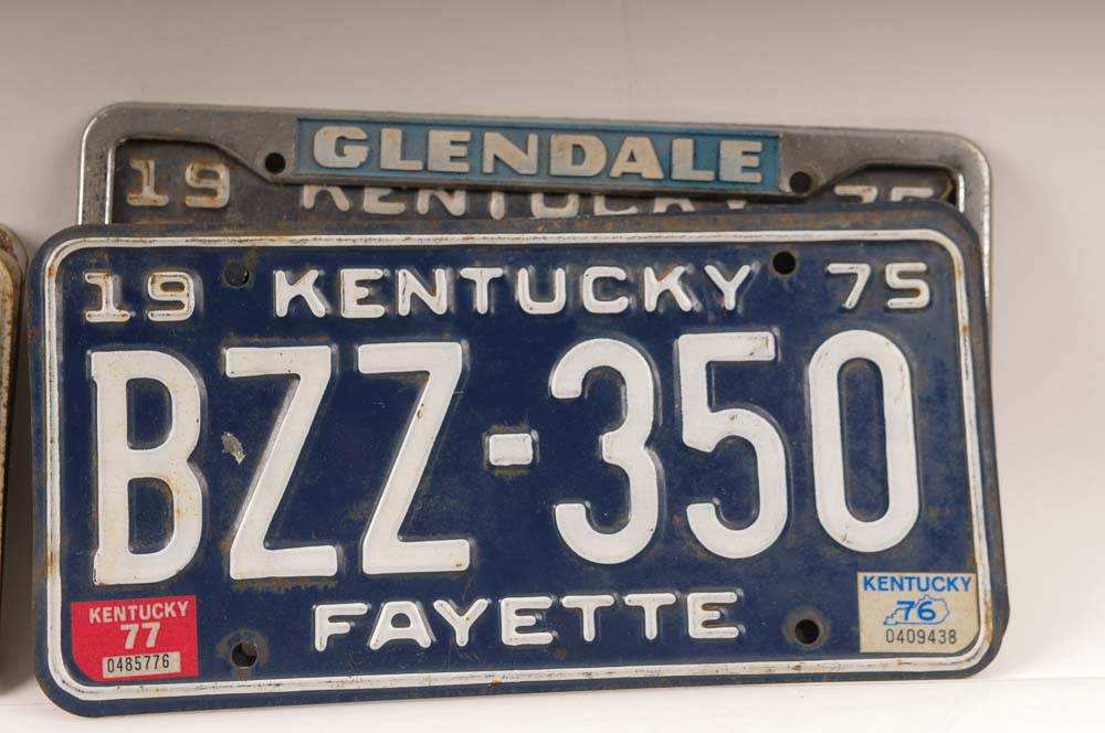 Collection of 1970s License Plates