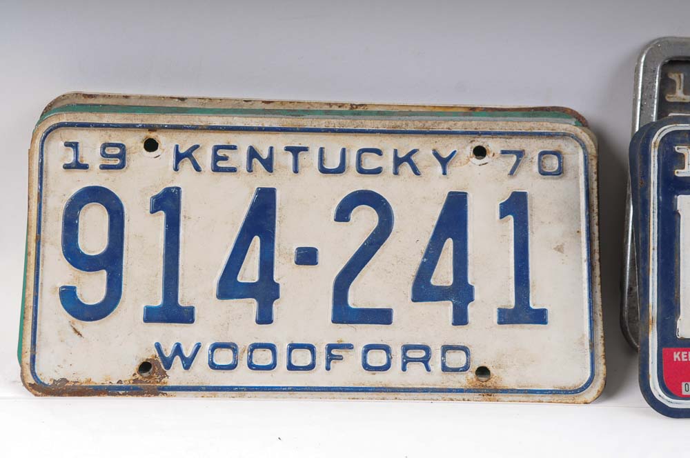 Collection of 1970s License Plates