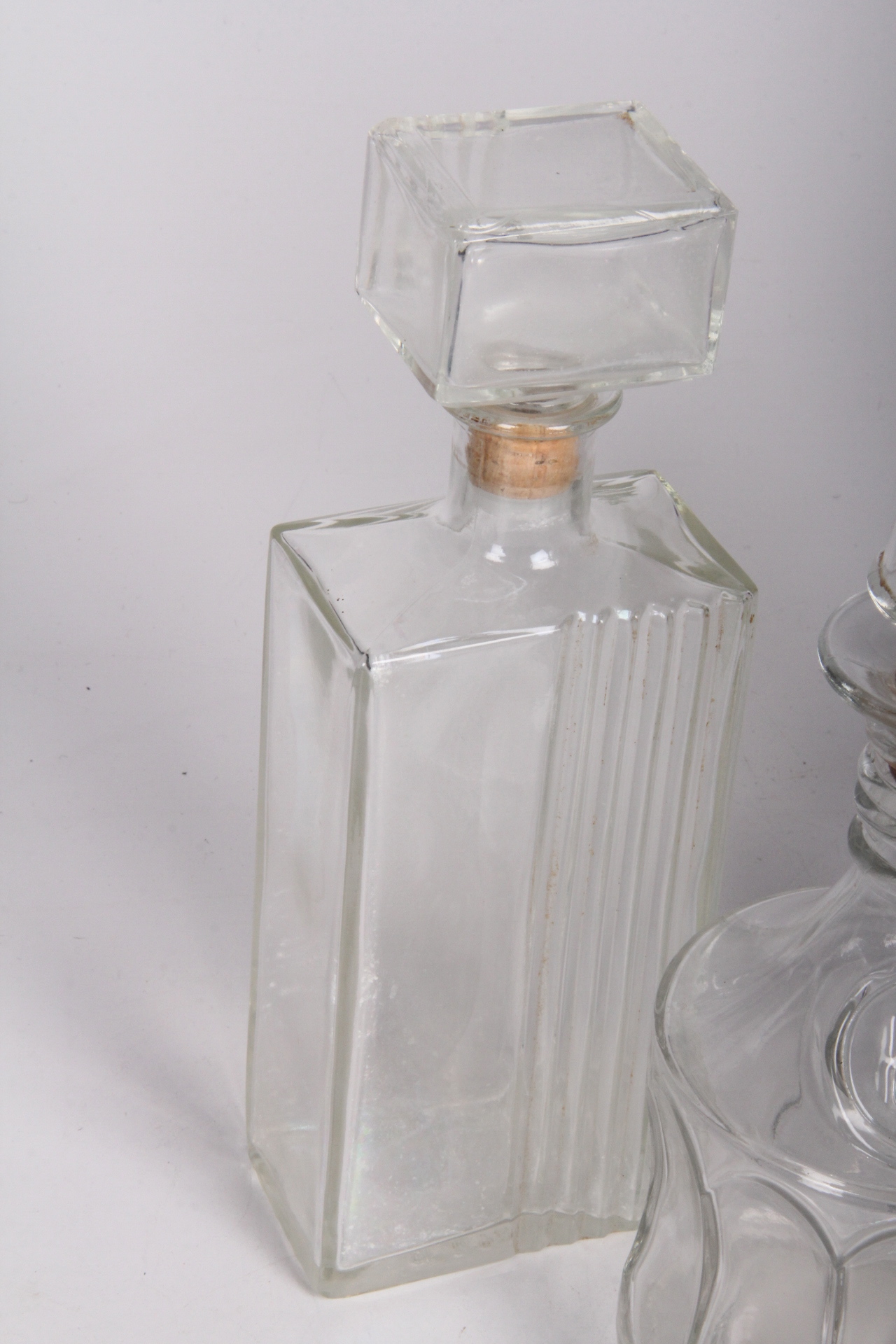 Glass Decanter Trio