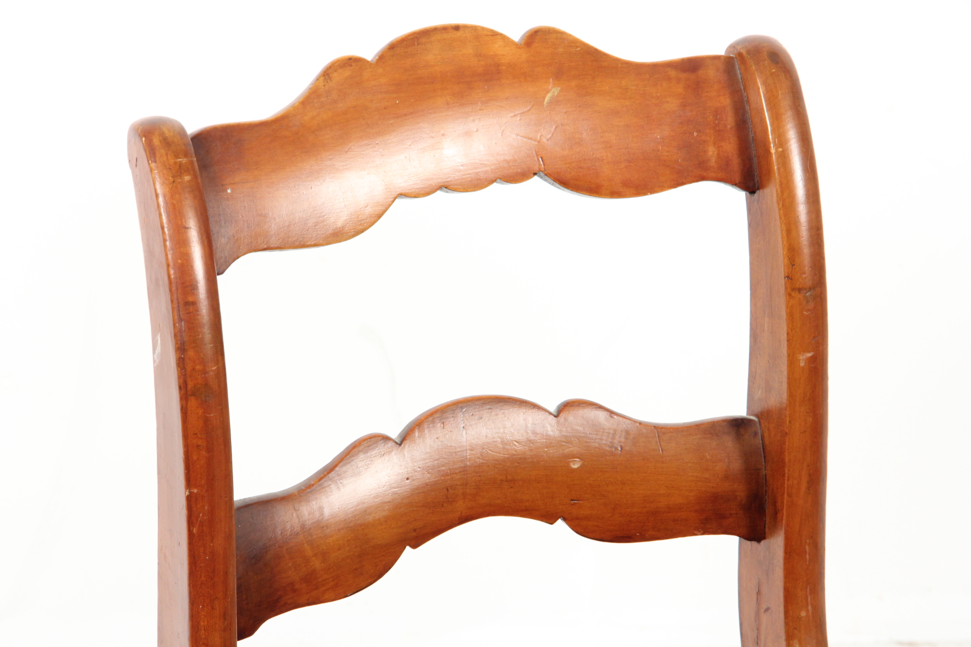 Pair of Ladderback Upholstered Chairs